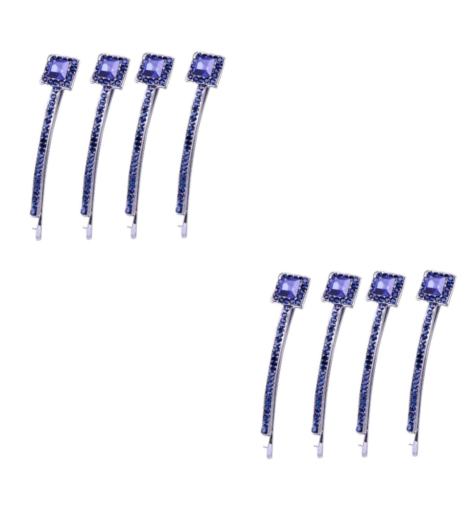 DOITOOL 4 Pairs Rhinestones Hair Barrettes Bangs Wedding Headpiece for Bride Hair Accessories for Women Wedding Hair Pins Hair Clip Antique Hairpin Fashion Pair Clip Miss - Buy Online on GoSupps.com