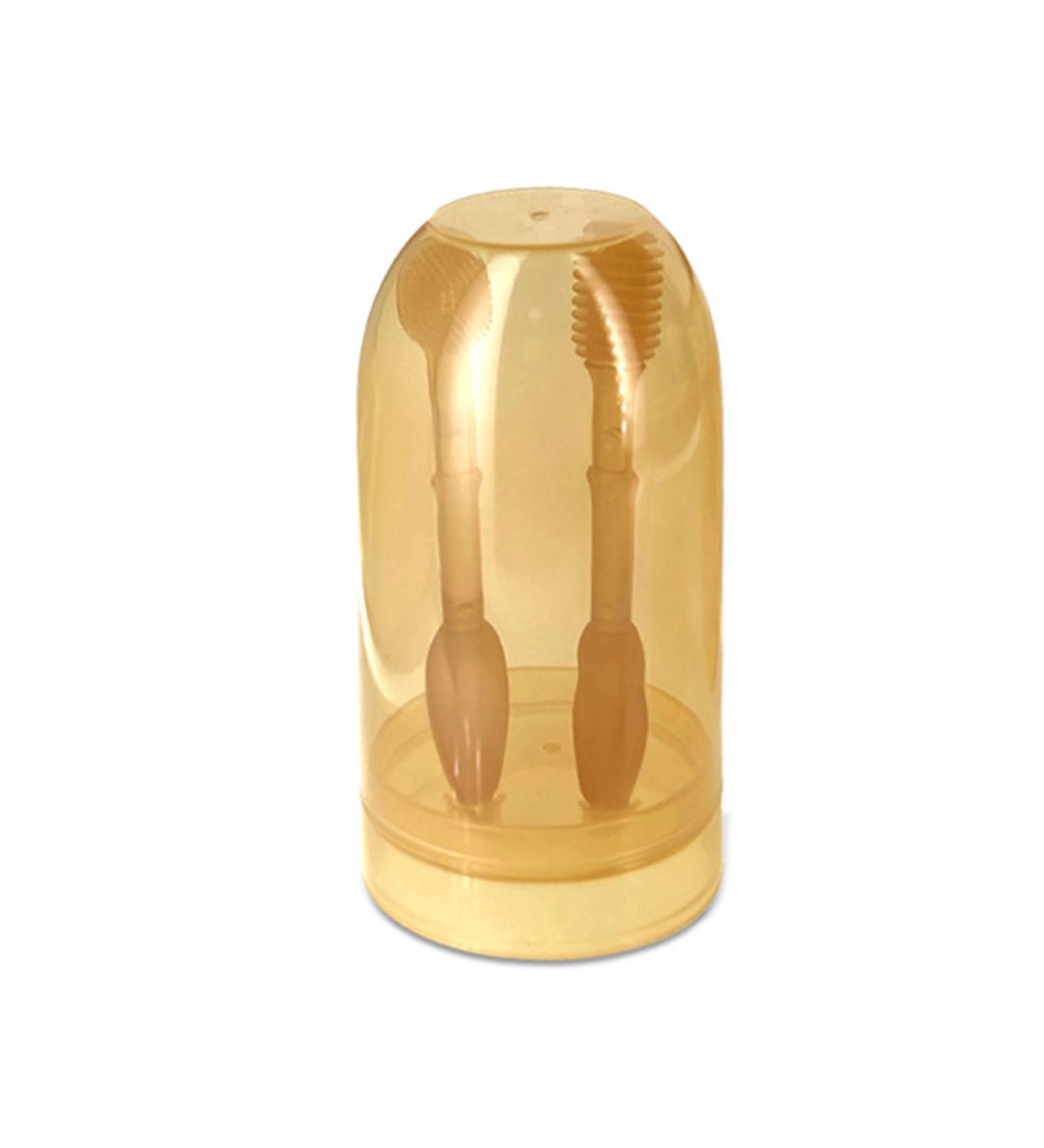 Infant Silicone Tongue Brush & Toothbrush for 0-18 Months | Toddler Tooth Cleaning & Massage Brush | Baby Care Essentials - Buy Online on GoSupps.com