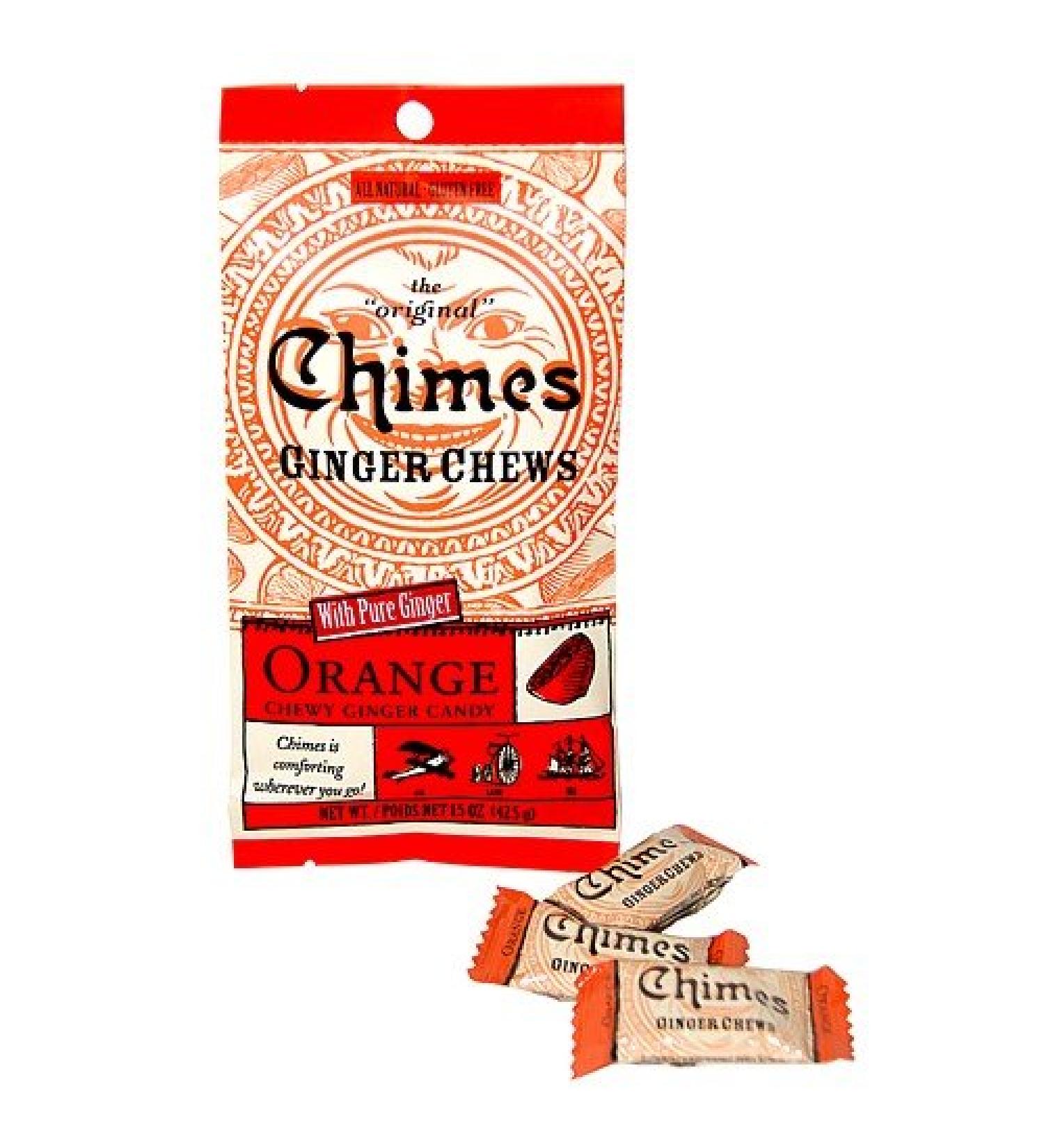 (2 Pack) - Chimes - Ginger Chews - Orange | 42.5g | 2 Pack Bundle