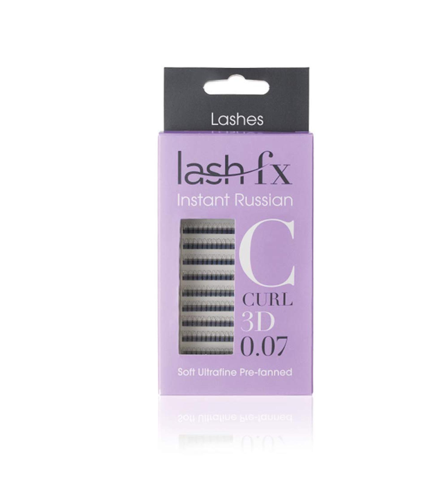 Lash FX Prefanned Russian Volume 6D C curl Instant Volume Lashes (10 mm)