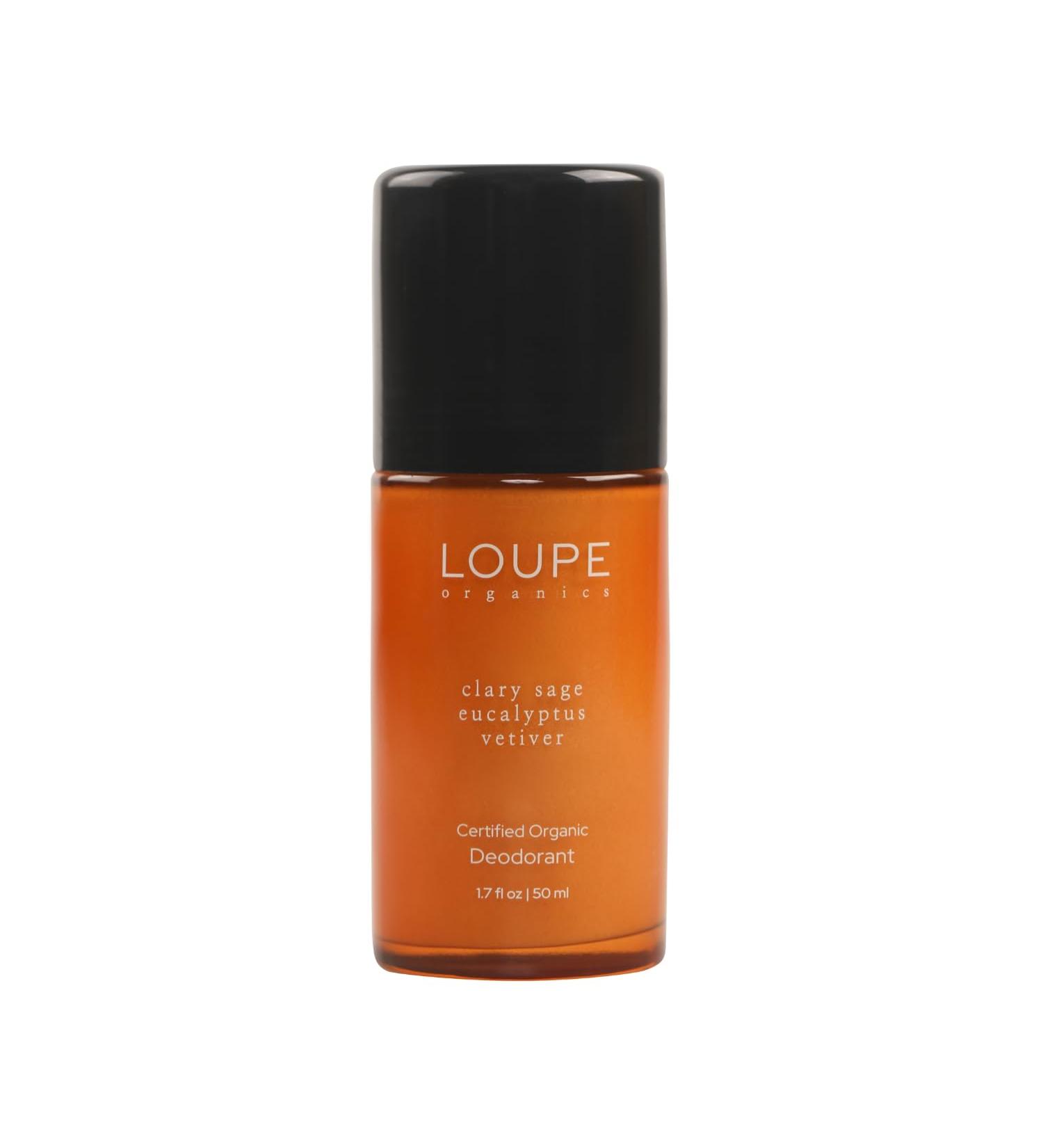LOUPE | Upgraded Formula | Certified Organic Deodorant Roll-on | 100% Natural & Plant-Based Unisex Sensitive Skin | Scented with Organic Essential Oils | Clary Sage Eucalyptus Vetiver DEO97 | Clary Sage Eucalyptus Vetiver - Buy Online on GoSupps.com