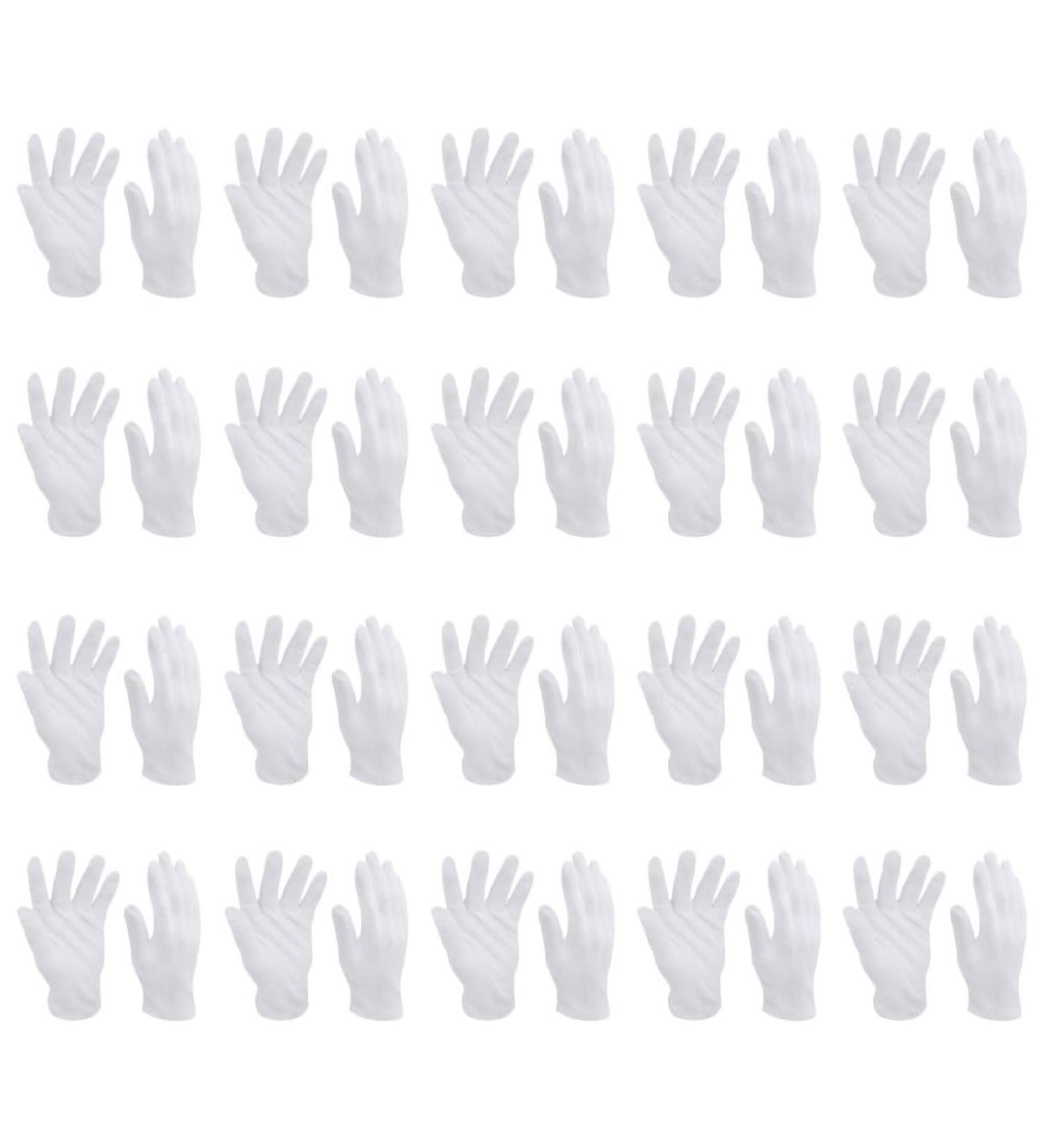 Ipetboom 16 Pairs White Cotton Gloves Tires Gloves for Men Jewelry Touching Gloves Working Gloves Miscanthus Broom Black Cotton Gloves Mens Miss Labor Protection Cotton Jersey 24x11x0.5cm - Buy Online on GoSupps.com