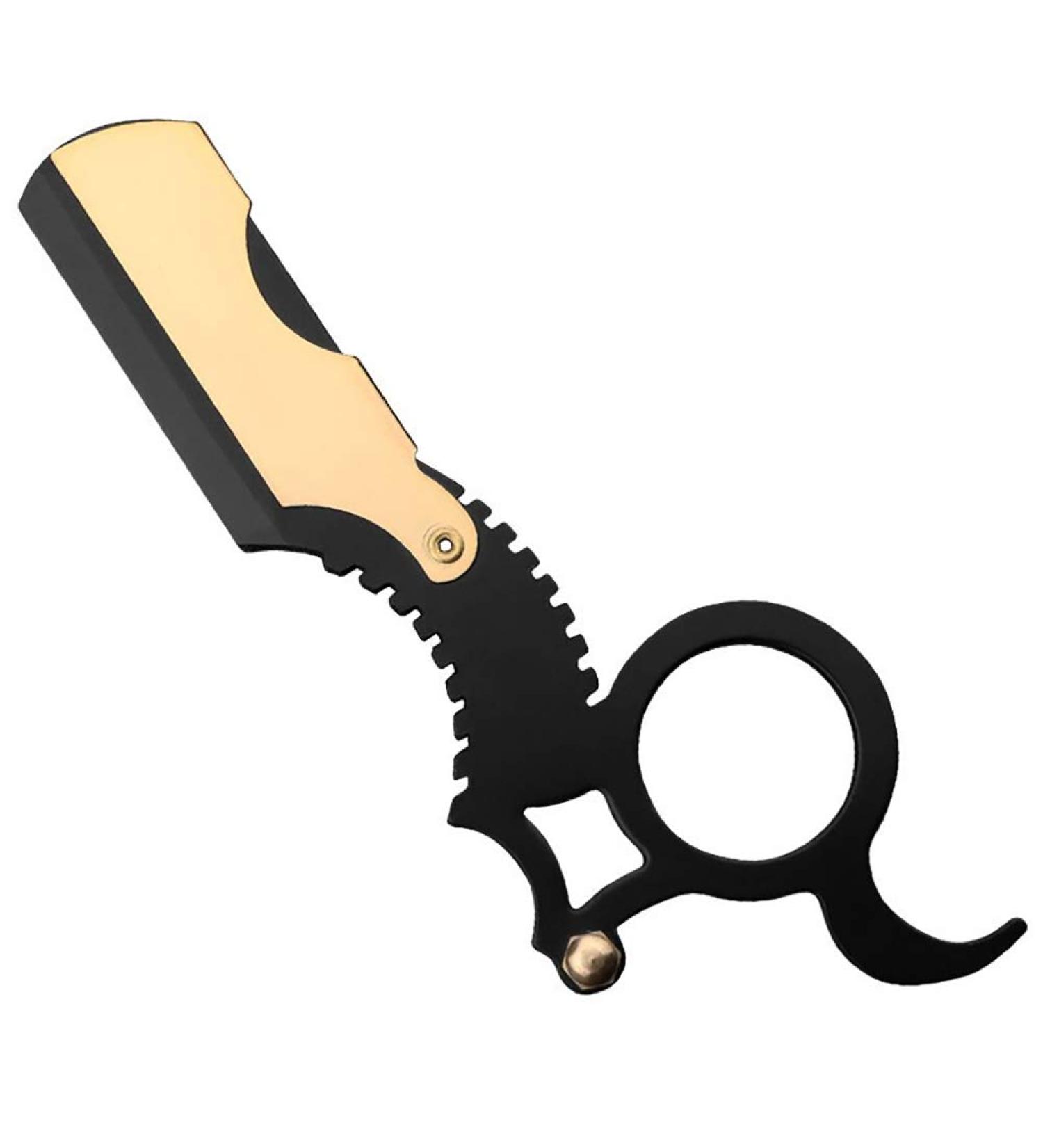 POOPFIY Barber Razor Set - Professional Traditional Manual Shave with Gold Storage Box - Premium Quality for a Perfect Shave - Buy Online on GoSupps.com