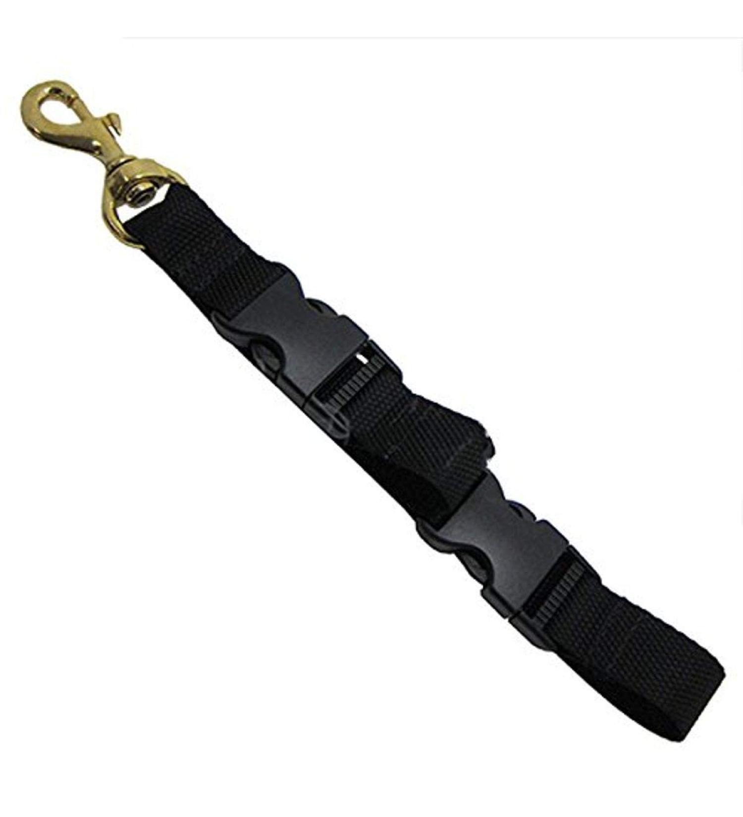 Scuba Diving BC Fin and Mask Keeper with Quick Release Loop Lanyard Black