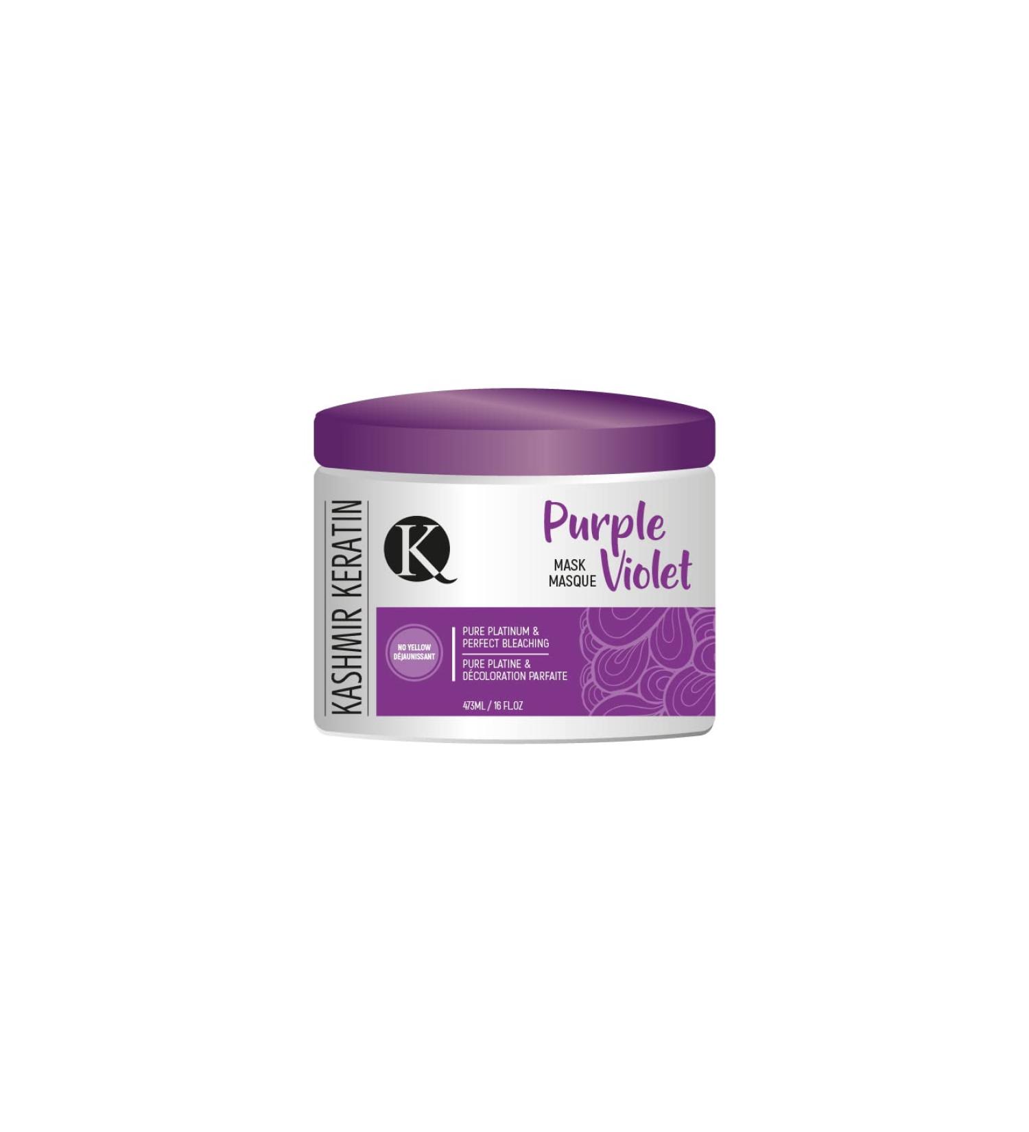 Kashmir Keratin Purple Violet No Yellow Hair Mask Shimmer Lights 16oz - Intense Toning Treatment - Buy Online on GoSupps.com