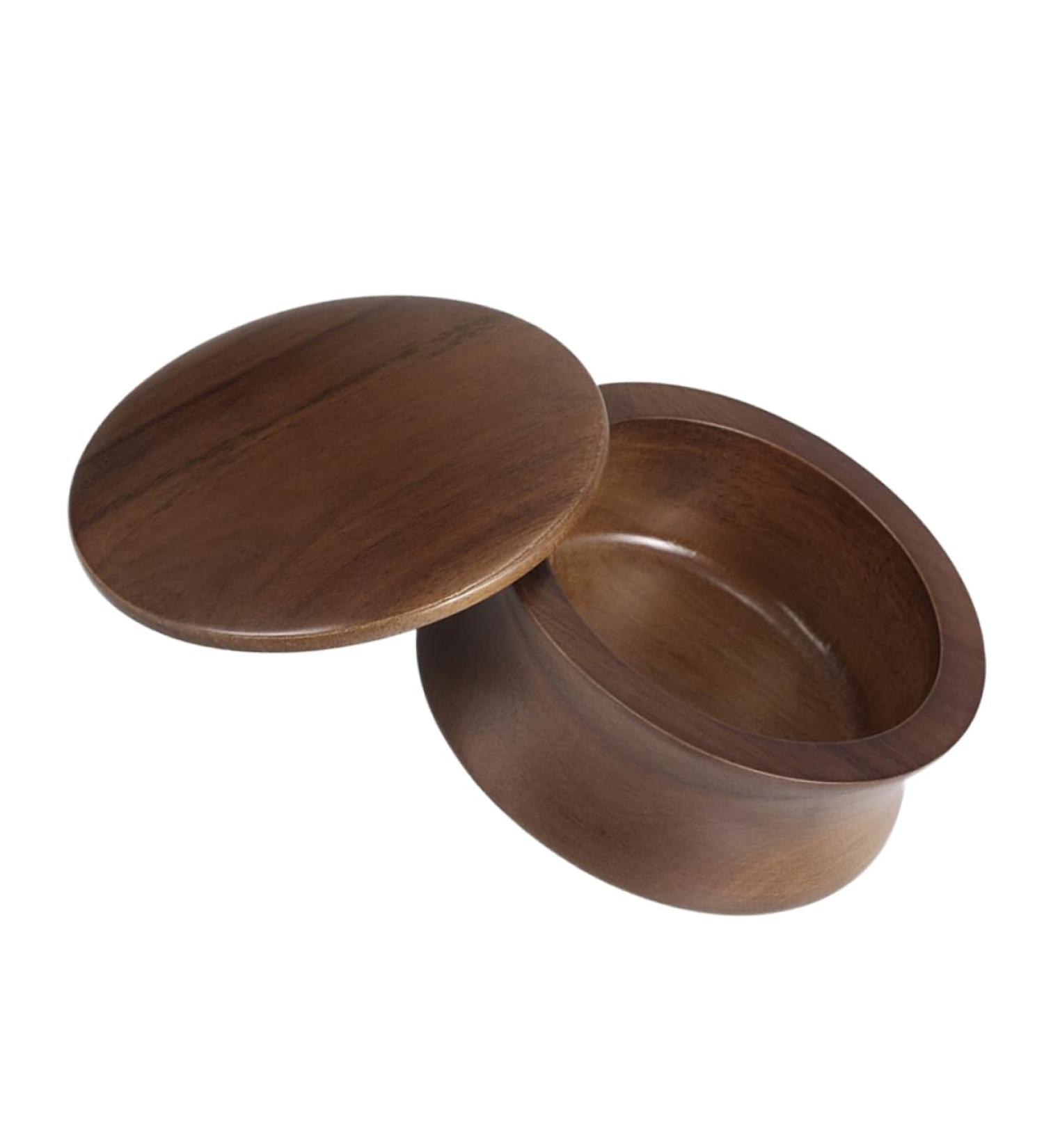 Buy Magiclulu Wooden Razor Shell with Lid | Men's Shaving Cup & Travel Stand - Premium Quality Beauty Accessories - Buy Online on GoSupps.com