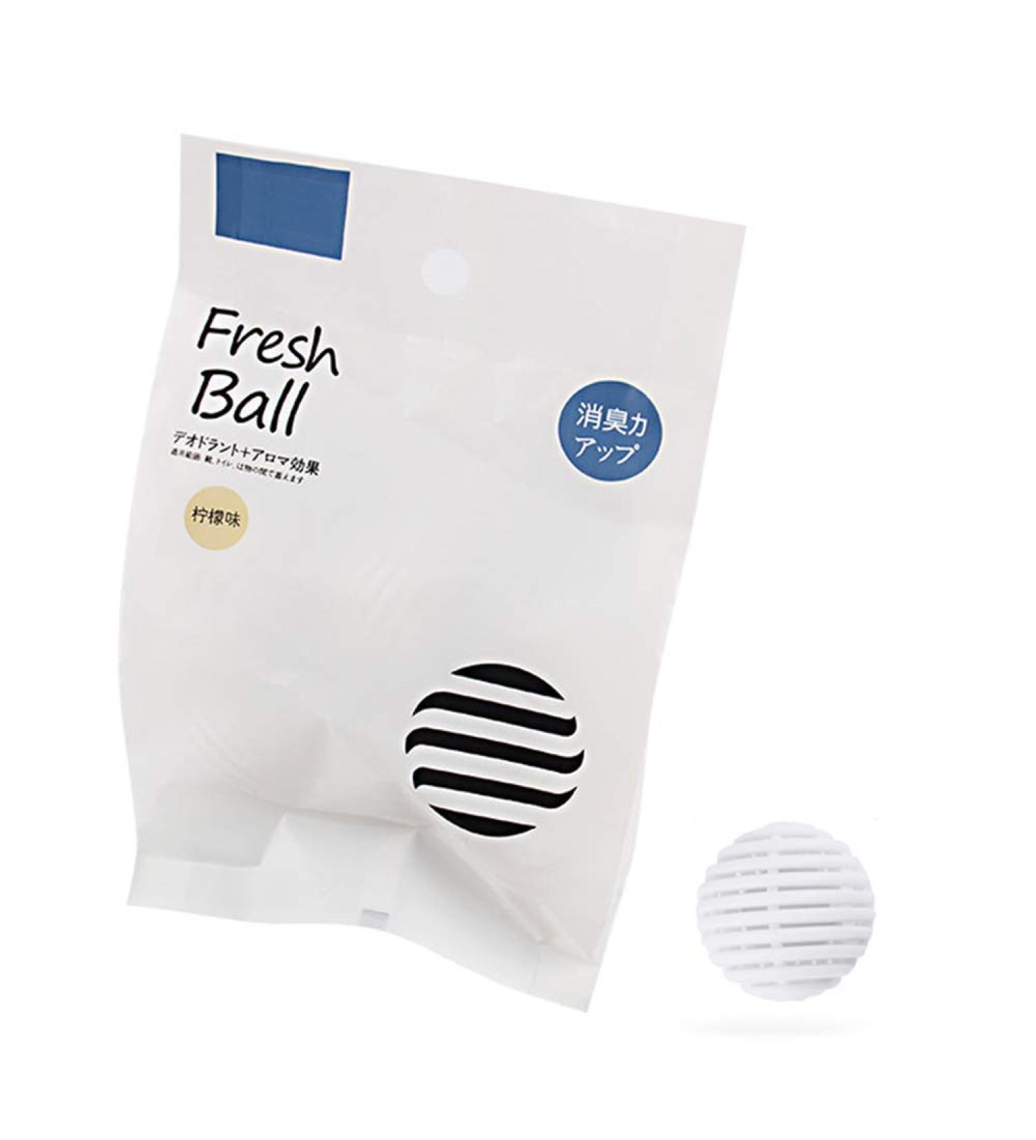 ECOSWAY 6pcs Mini Ball Shoe Deodorant Dryer - Moisture Absorber & Anti-Mildew - Lemon Scent for Fresh Shoes - Buy Online on GoSupps.com