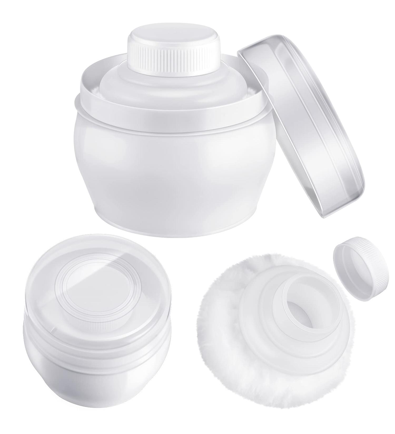 Body Powder Container Set with Fluffy Puff Kit - Baby Care Powder Box & Travel-Friendly Puff Case - Buy Online on GoSupps.com