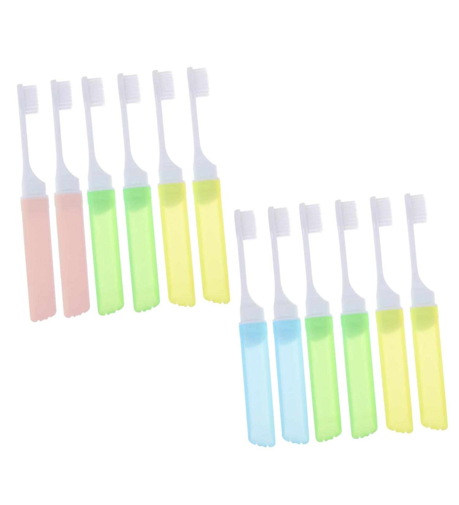 Minkissy Portable Folding Toothbrush - Travel-Safe Oral Hygiene Tool for Braces | Creative Manual Nylon Tooth Cleaning Brush - Buy Online on GoSupps.com