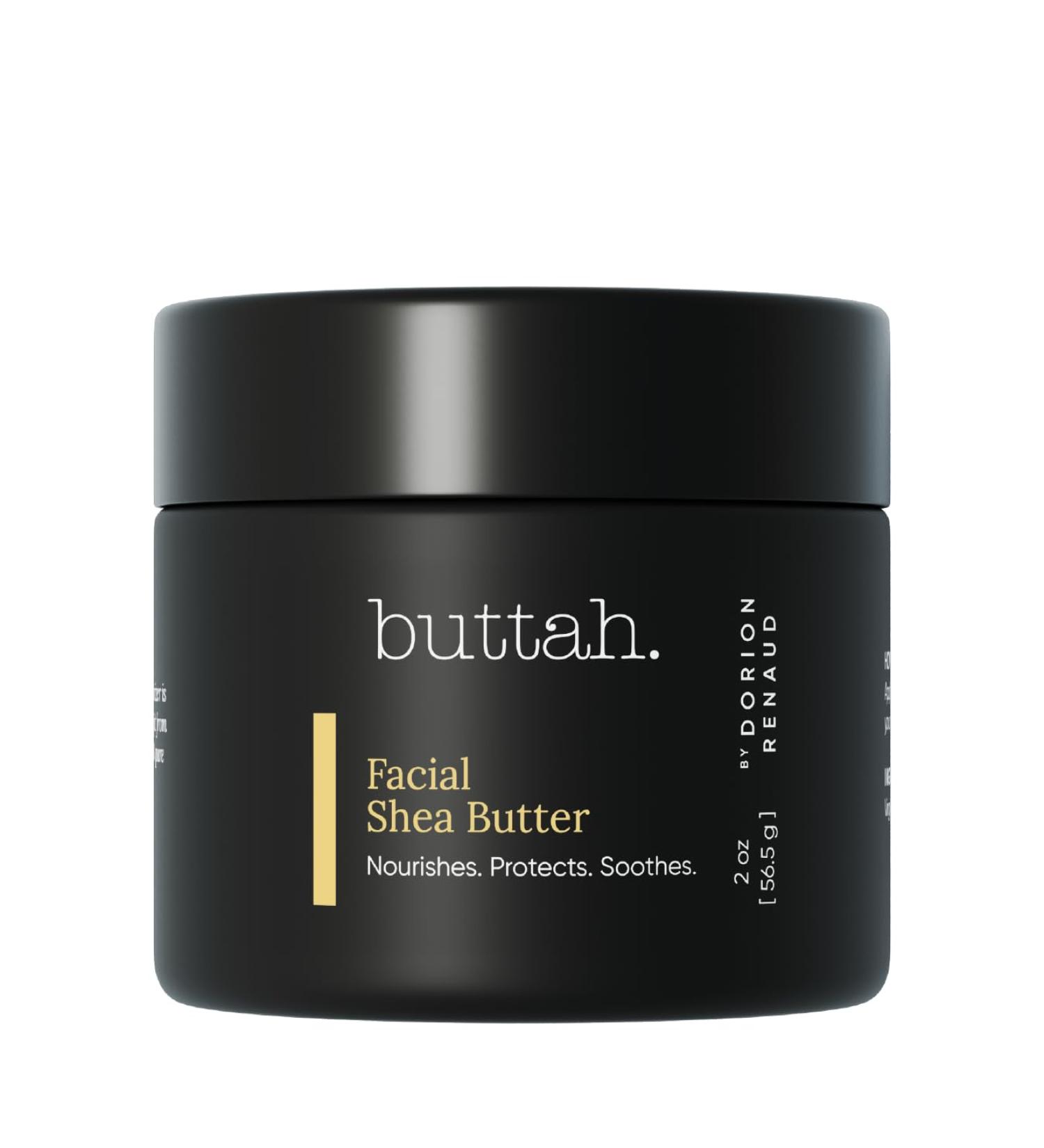 Buttah Skin Facial Shea Butter 2oz - Organic Whipped Virgin Raw Moisturizer for All Skin Tones - Hydrating & Natural - Buy Online on GoSupps.com