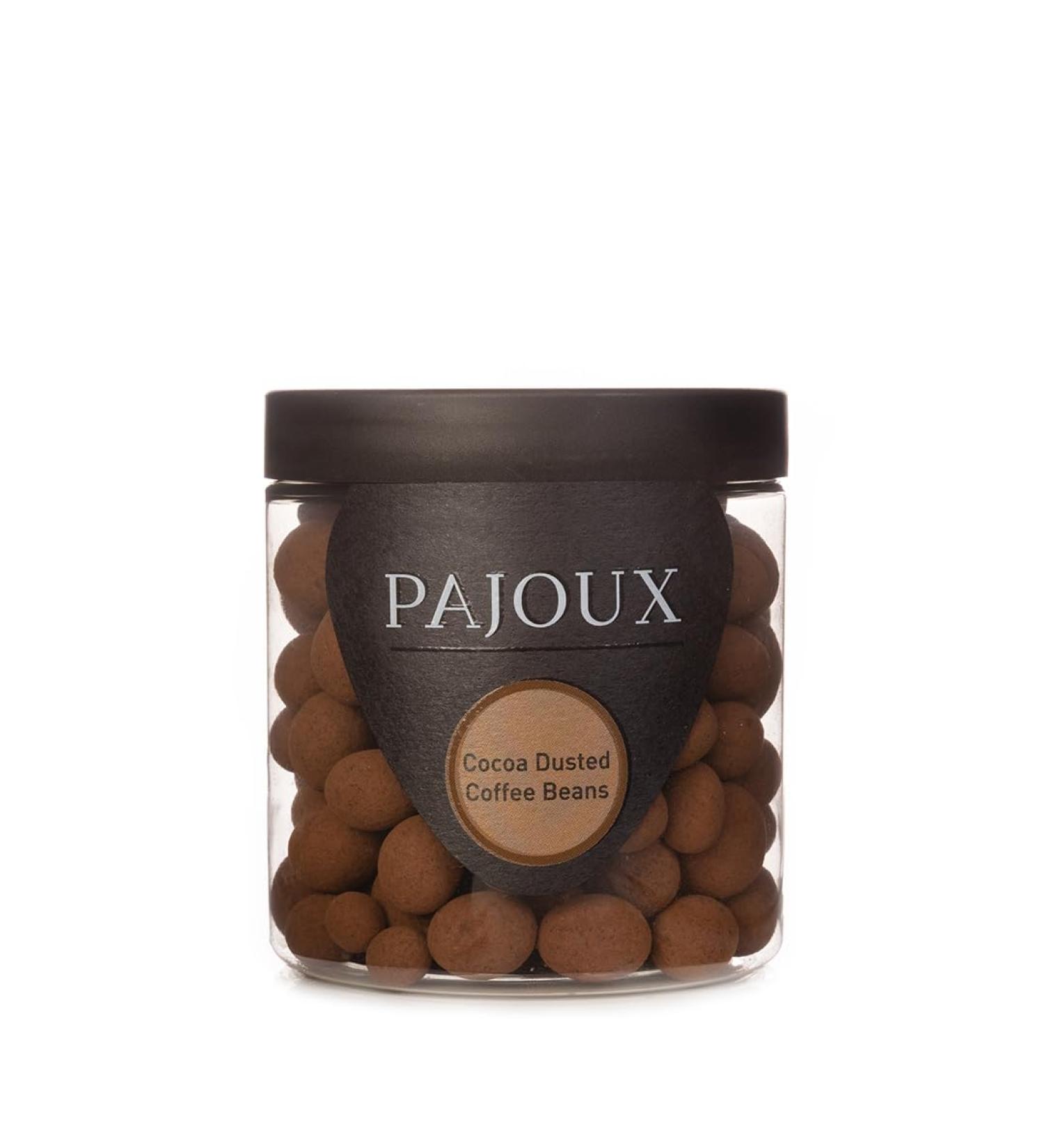 Pajoux Cocoa Dusted Coffee Beans (Small) 160g | Chocolate Covered Coffee Beans - Chocolate Espresso Beans - Chocolate Mocha Beans - Palm Oil Free - Chocolate Covered Coffee Beans in a Gift Jar Cocoa Dusted Coffee Beans Small - Buy Online on GoSupps.com