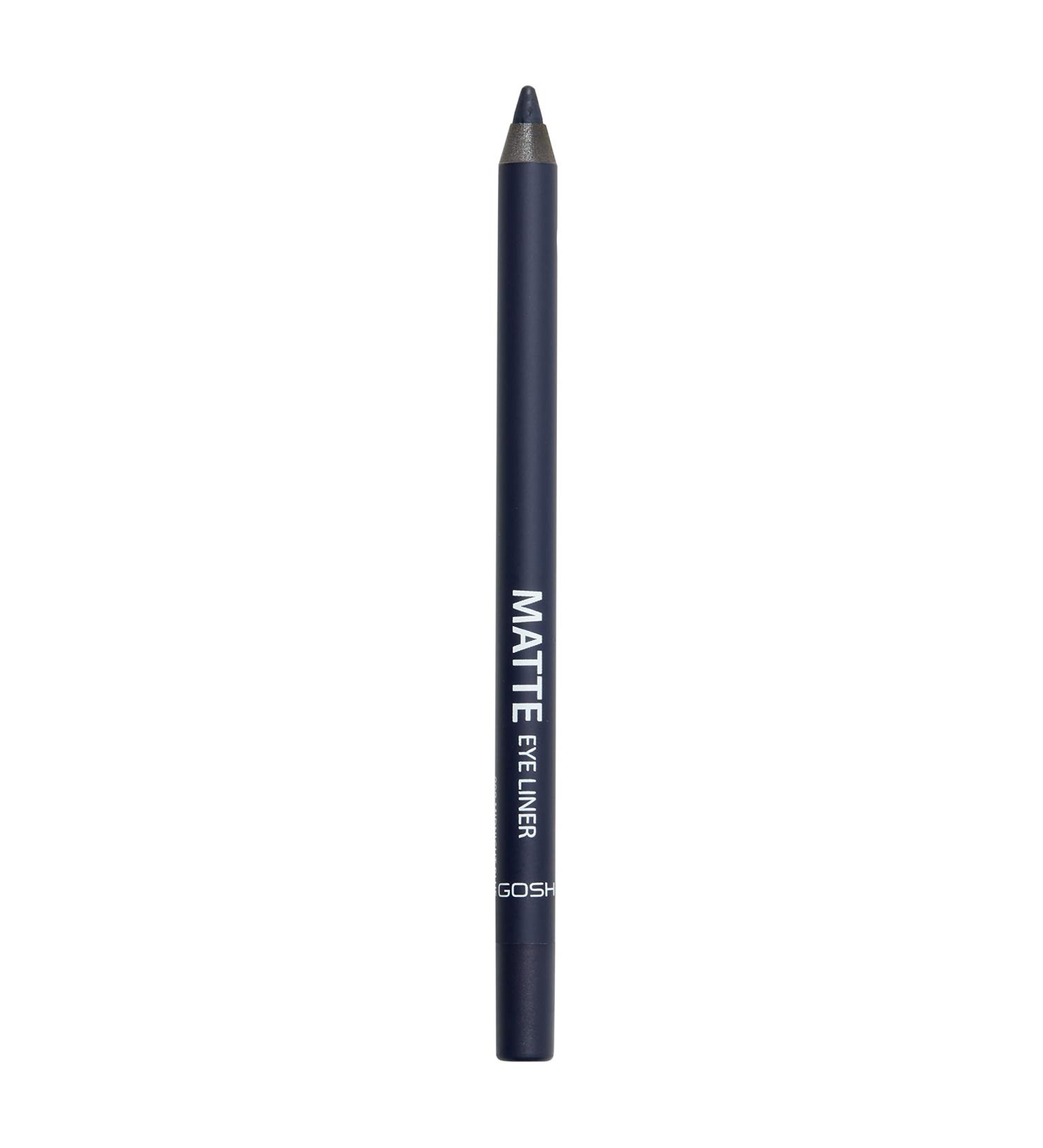 Gosh Matte Eyeliner - Mysterious Night Blue | Creamy Texture High Opacity Vegan & Perfume-Free | Ideal for Smokey Eyes | 009 Midnight Blue | 1 Piece - Buy Online on GoSupps.com