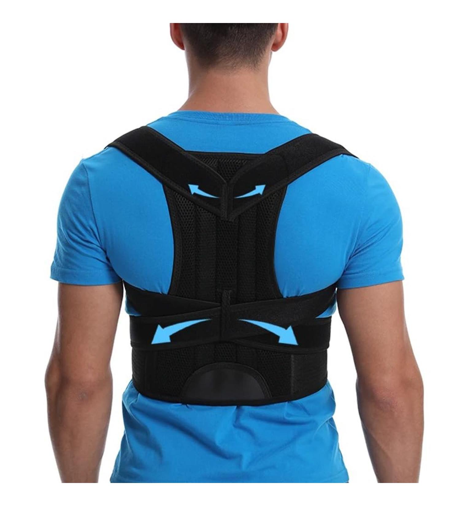 FITWELL Posture Corrector for Men & Women - Adjustable Upper & Lower Back Brace for Pain Relief & Improved Posture - Small Size - Buy Online on GoSupps.com