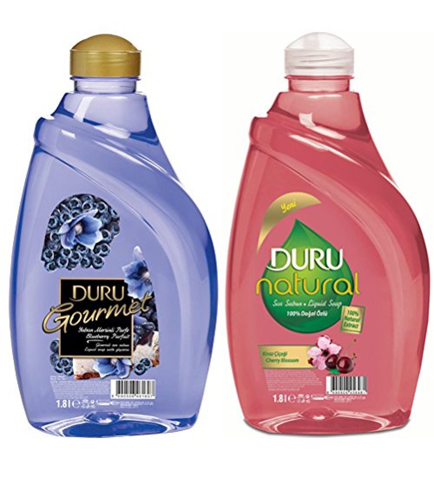 Duru Refill Liquid Soap Blueberry Parfait/Cherry Blossom 2 Count