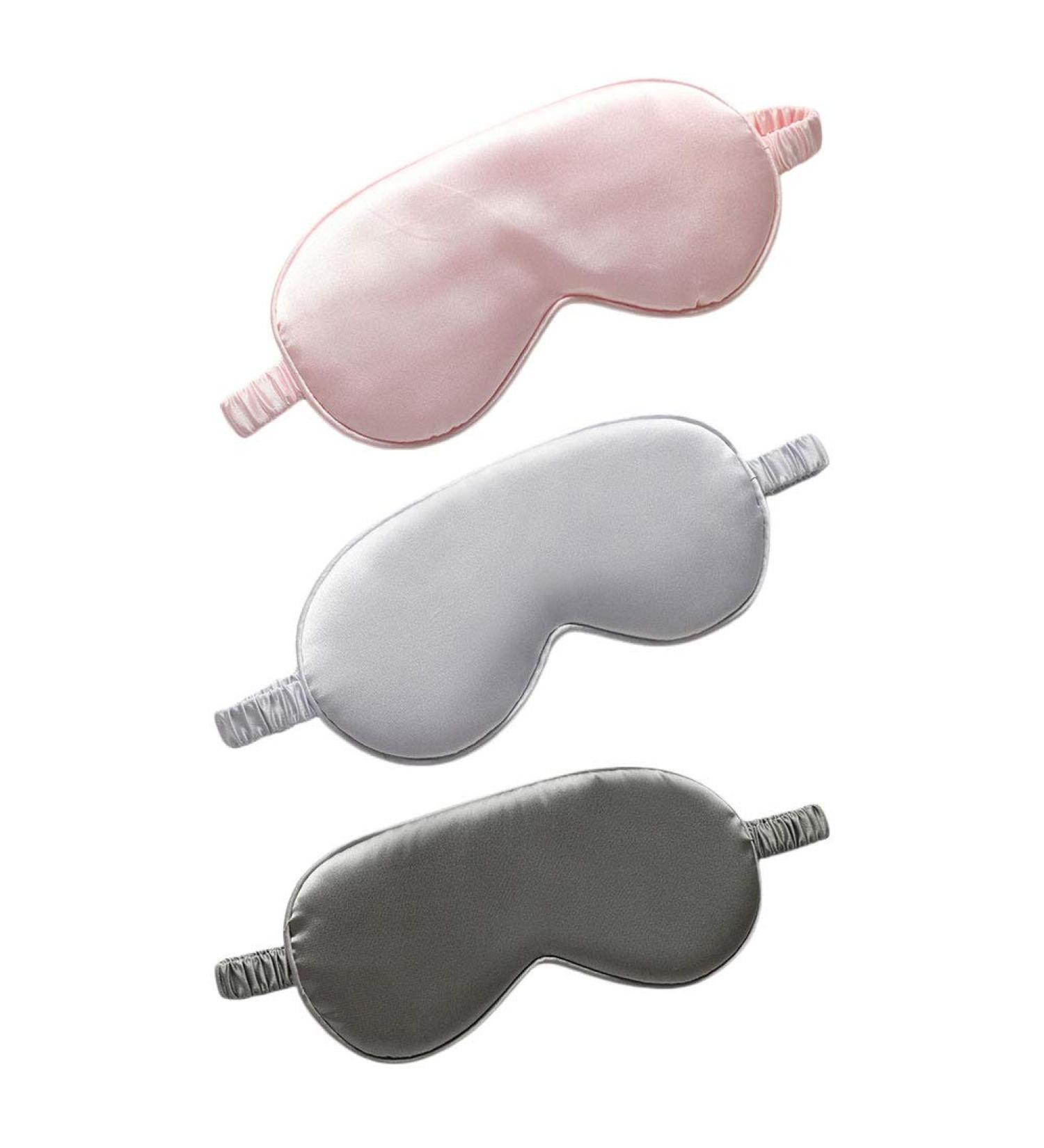 3pcs Silk Blindfold Sleep Eye Masks - Comfortable & Breathable Night Eye Patches for Women | Perfect for Sleep & Relaxation - Buy Online on GoSupps.com