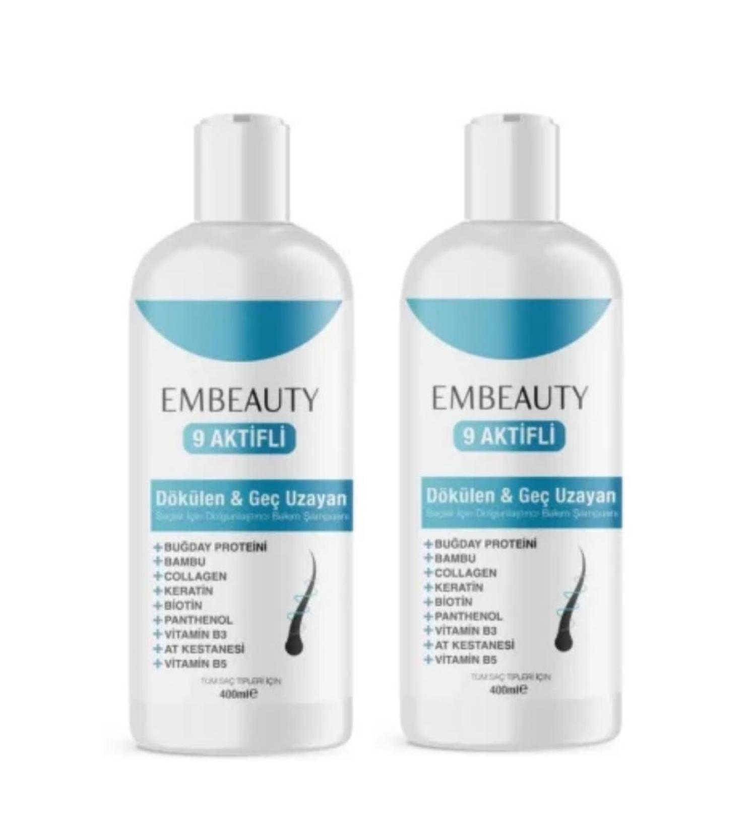 Kolajen ve Keratin Sa D k lmesine Kar H zl Sac Uzatan Dolgunla t r c Onar c Besleyici ampuan 2 x 400 ml - Buy Online on GoSupps.com