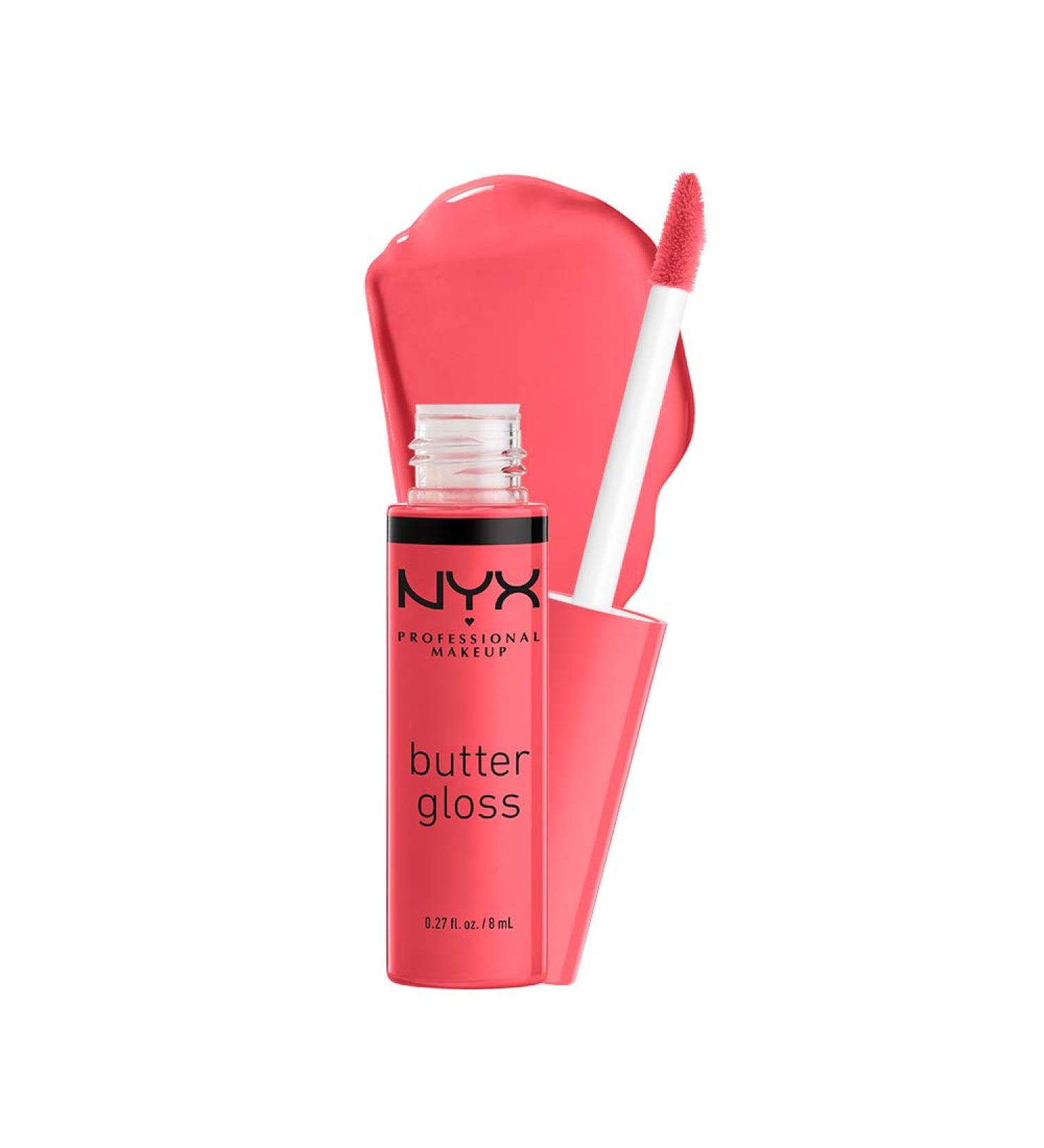 NYX Butter Gloss Sorbet - Vibrant Coral Lip Gloss 0.27 Fl Oz - Buy Online on GoSupps.com