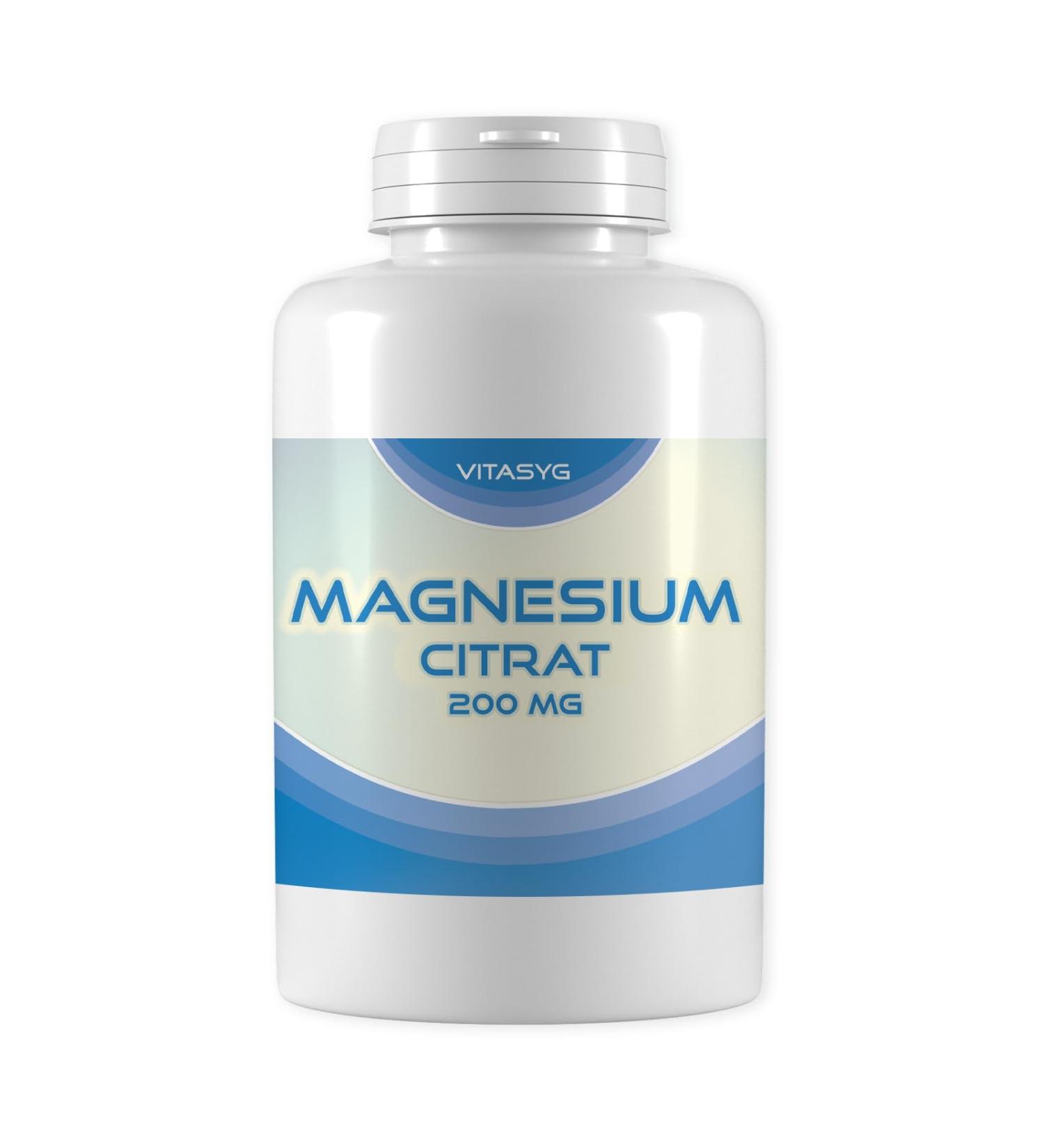  Vitasyg Vitasyg Magnesium Citrate 200 mg 180 tablets 6-month supply 200 mg of genuine magnesium (from - Buy Online on GoSupps.com