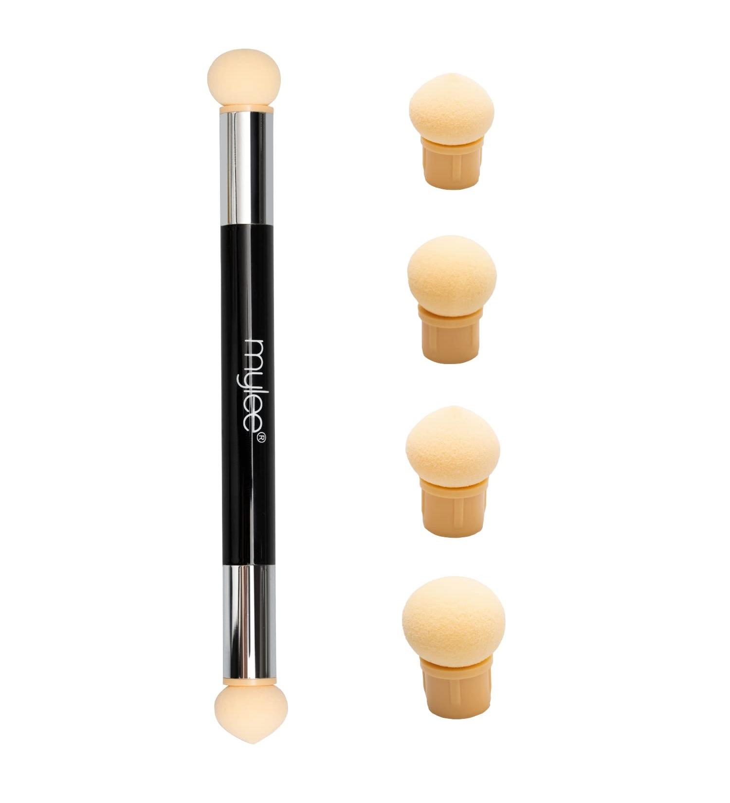 Mylee Dual Ended Sponge Applicator Pen for DIY Nail Art - Portable Tool with Gradient Ombre Effect - Buffs Pigments, Glitters, and Flakes - 4 Replacement Heads - Vegan and Cruelty Free - Buy Online on GoSupps.com