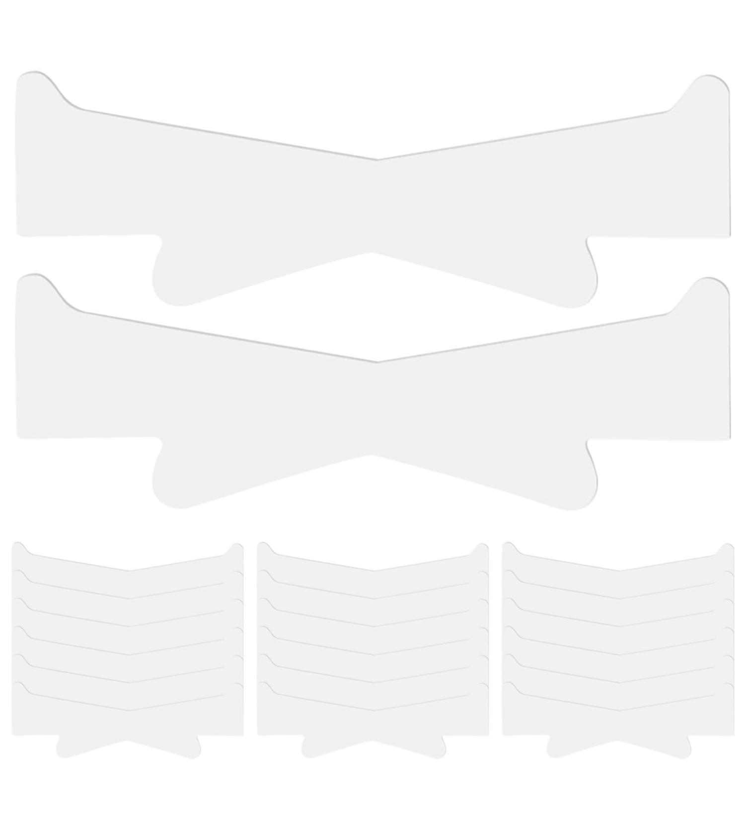 Neck Lift Tape 20Pcs Elastic Breathable Neck Strips Self-adhesive Neck Tape Portable Sweatproof Reusable Wrinkle Removing Neck Tightening Tape Semitransparent - Buy Online on GoSupps.com