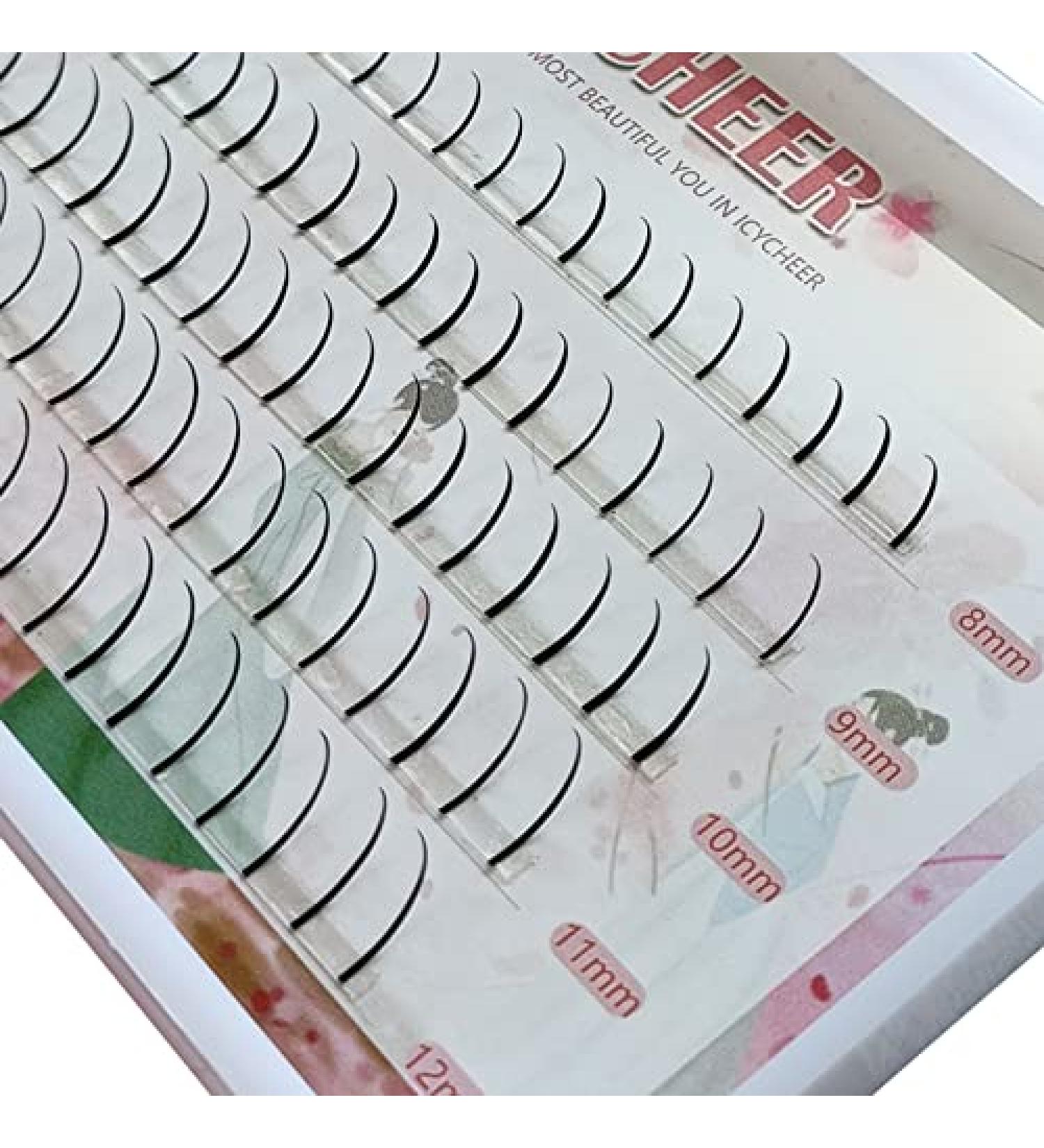 5 in 1 Individual Eyelash Extensions - D Curl Fairy Lashes in 8/9/10/12mm Lengths | Handmade Quality for Stunning Looks - Buy Online on GoSupps.com