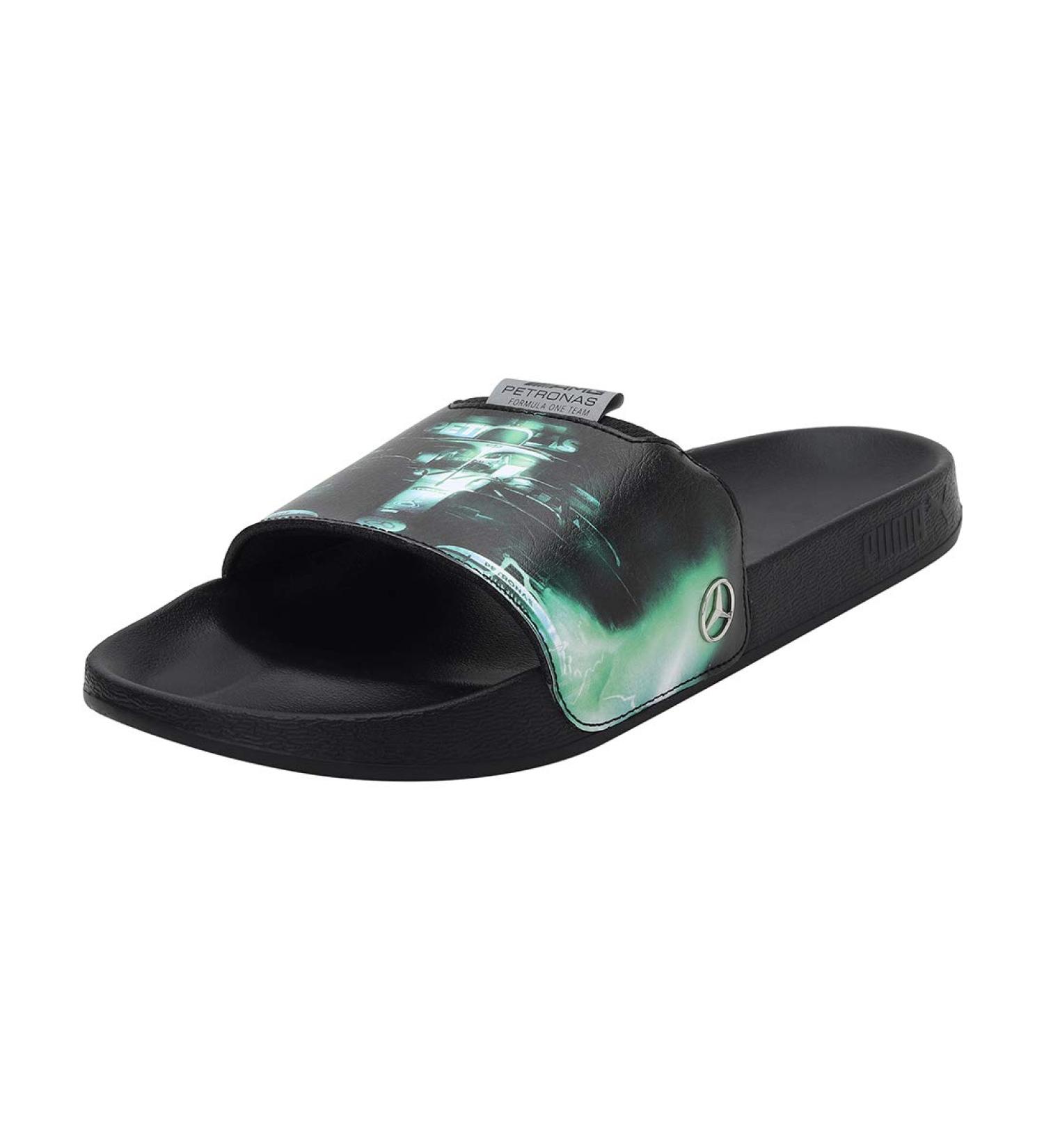 PUMA Unisex Mapf1 Graphic Leadcat FTR Slide Sandals - 42 EU Puma Black/Spectra Green | International Shipping Available - Buy Online on GoSupps.com