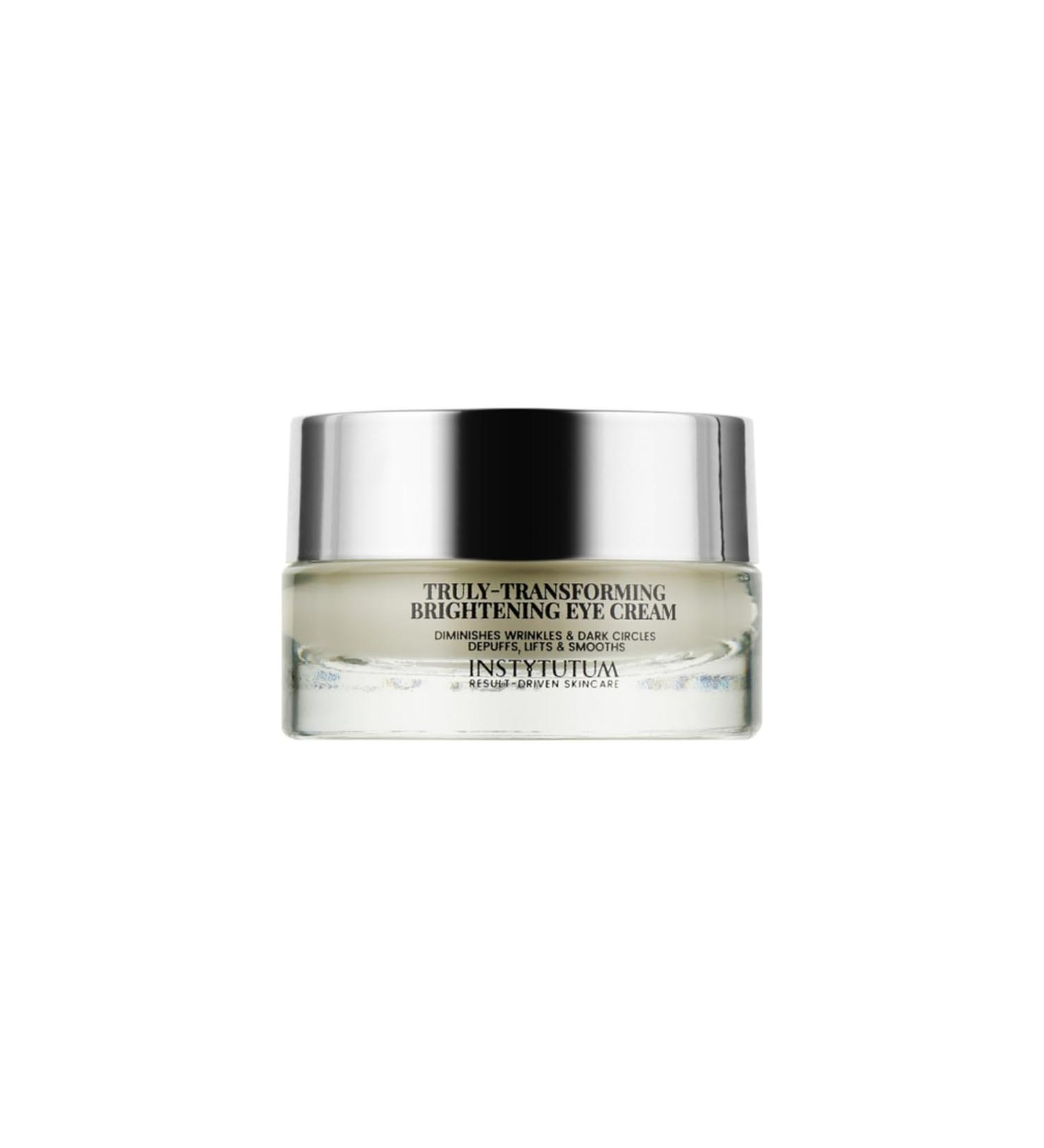 INSTYTUTUM Truly-Transforming Brightening Eye Cream 0.5 oz Anti-Aging Treatment for Dark Circles Fine Lines Puffiness - Buy Online on GoSupps.com