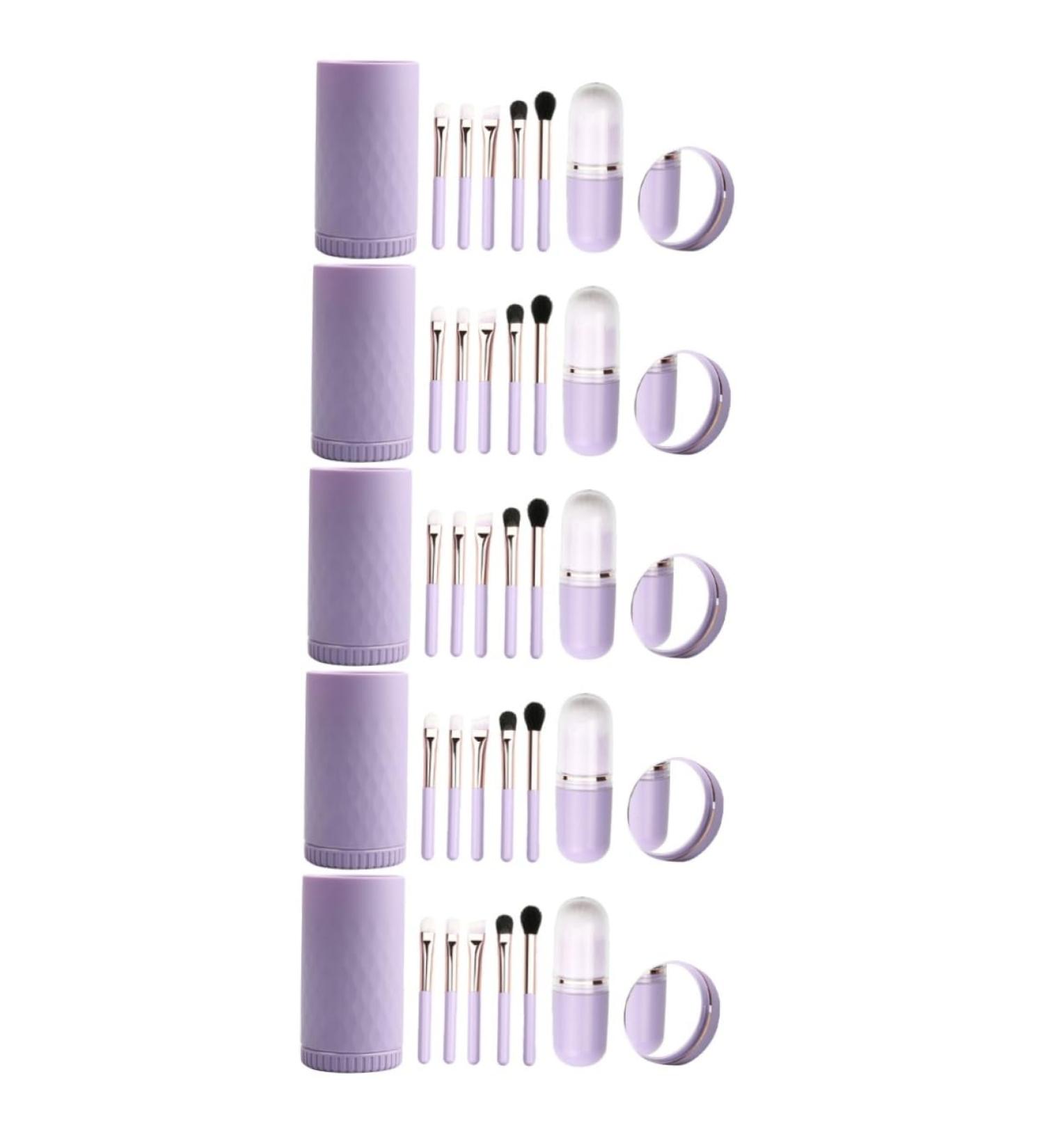 POPETPOP 5 Sets Makeup Brush Set Tool Thick Aluminum Tube Mini Miss - Buy Online on GoSupps.com