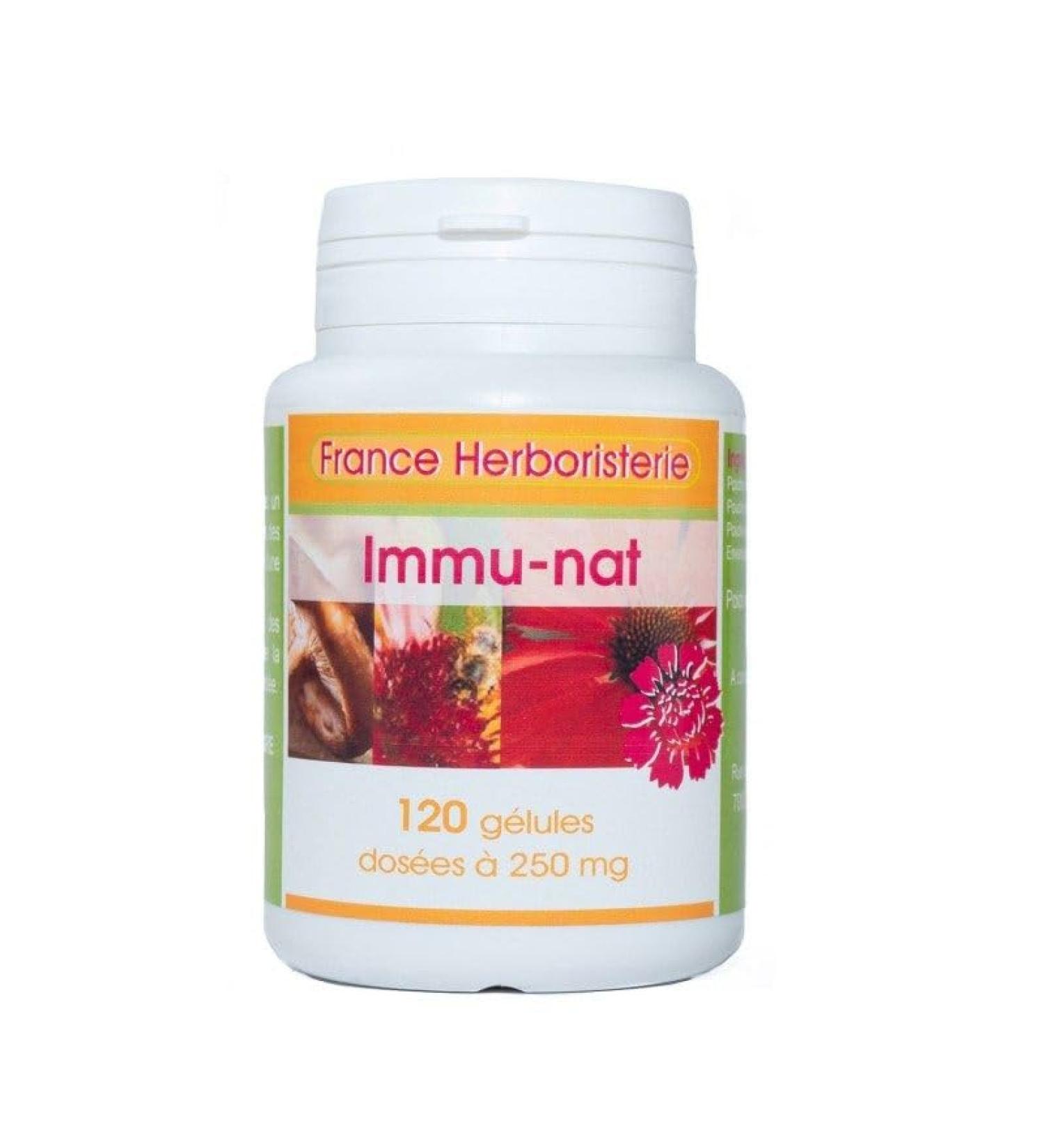  France Herboristerie Immunat 120 capsules of 250 mg pure powder. - Buy Online on GoSupps.com