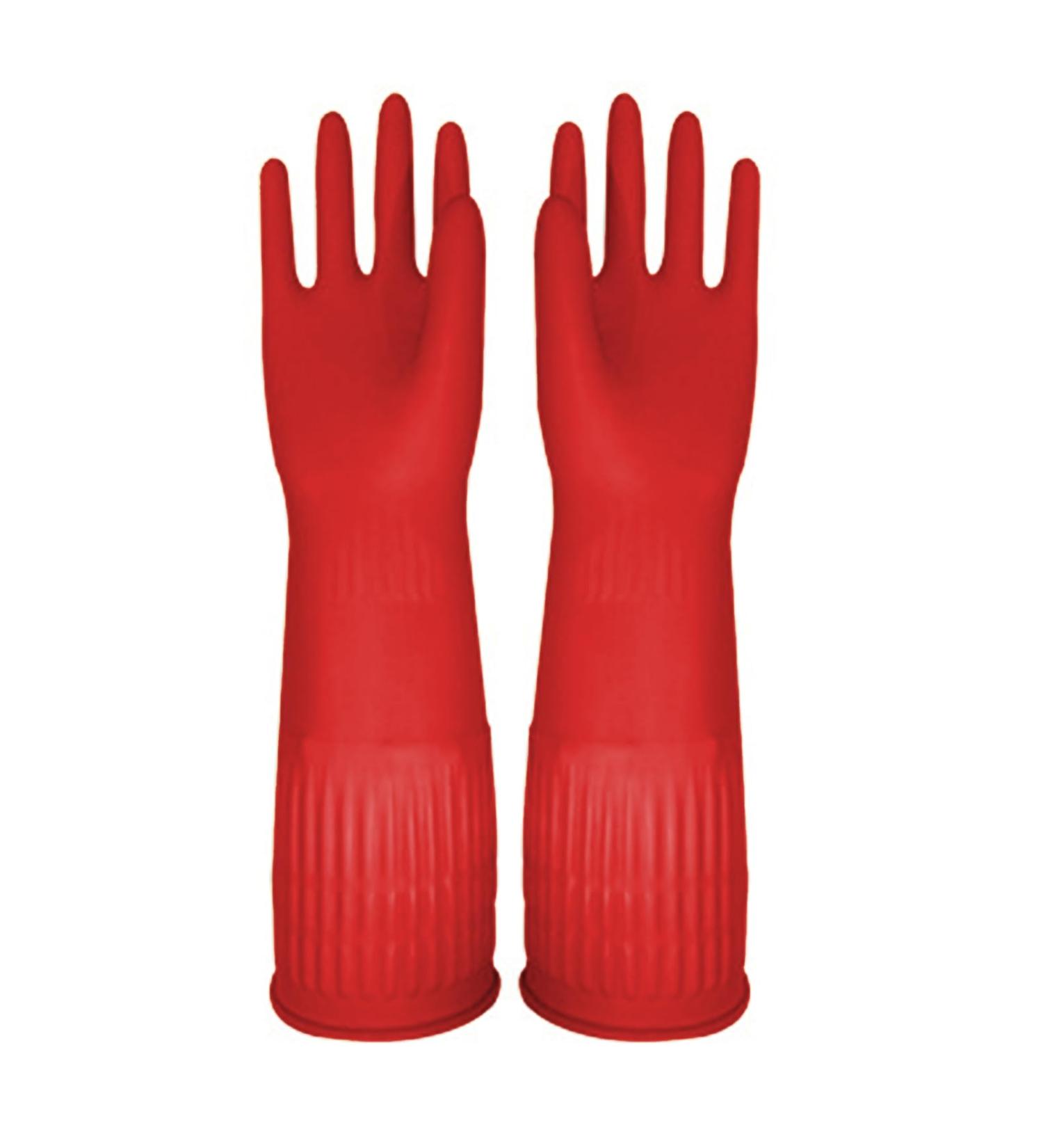 GIFZES Cleaning Gloves Full Hand Protection Gloves Waterproof Non-slip Dishwashing Gloves Heat-insulated Kitchen Cleaning Tool Red S - Buy Online on GoSupps.com