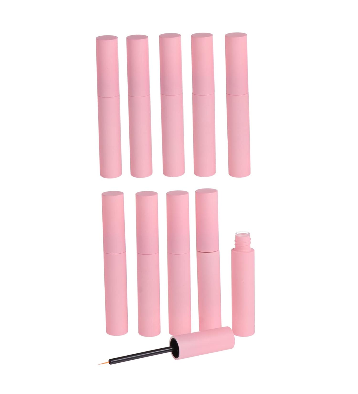 Mipcase 10 Pcs Eyelash Brush Empty Tube Pink Mascara Empty Refillable Tube Refillable Bottle for Cosmetics 1 ml (Pack of 1) Pink - Buy Online on GoSupps.com