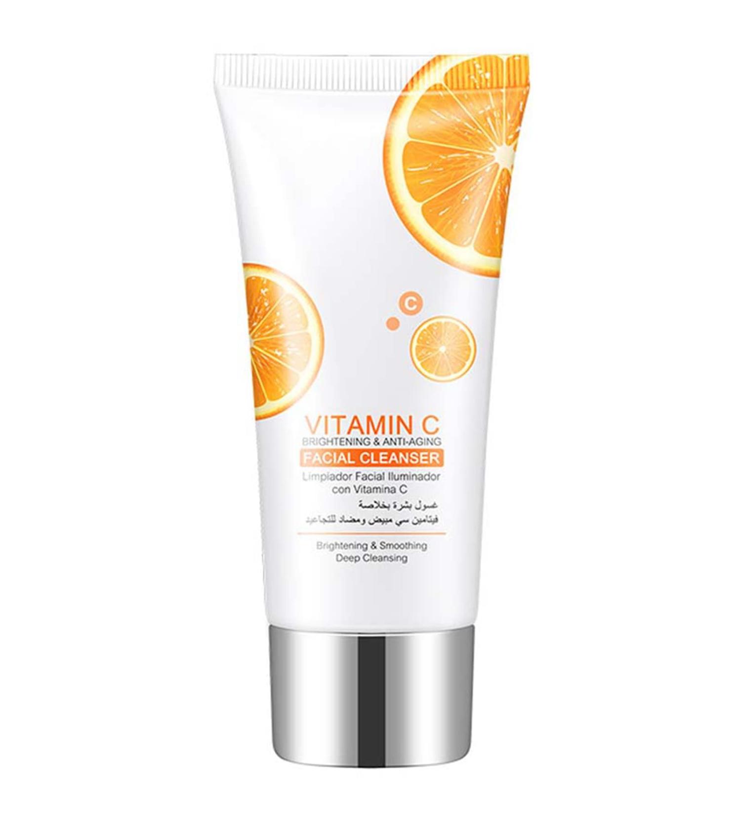 Vitamin C Facial Cleanser for Brightening & Hydrating | Gentle Face Wash for Dry & Sensitive Skin | Moisturizing Formula with Vitamin C for Natural Radiance - Buy Online on GoSupps.com