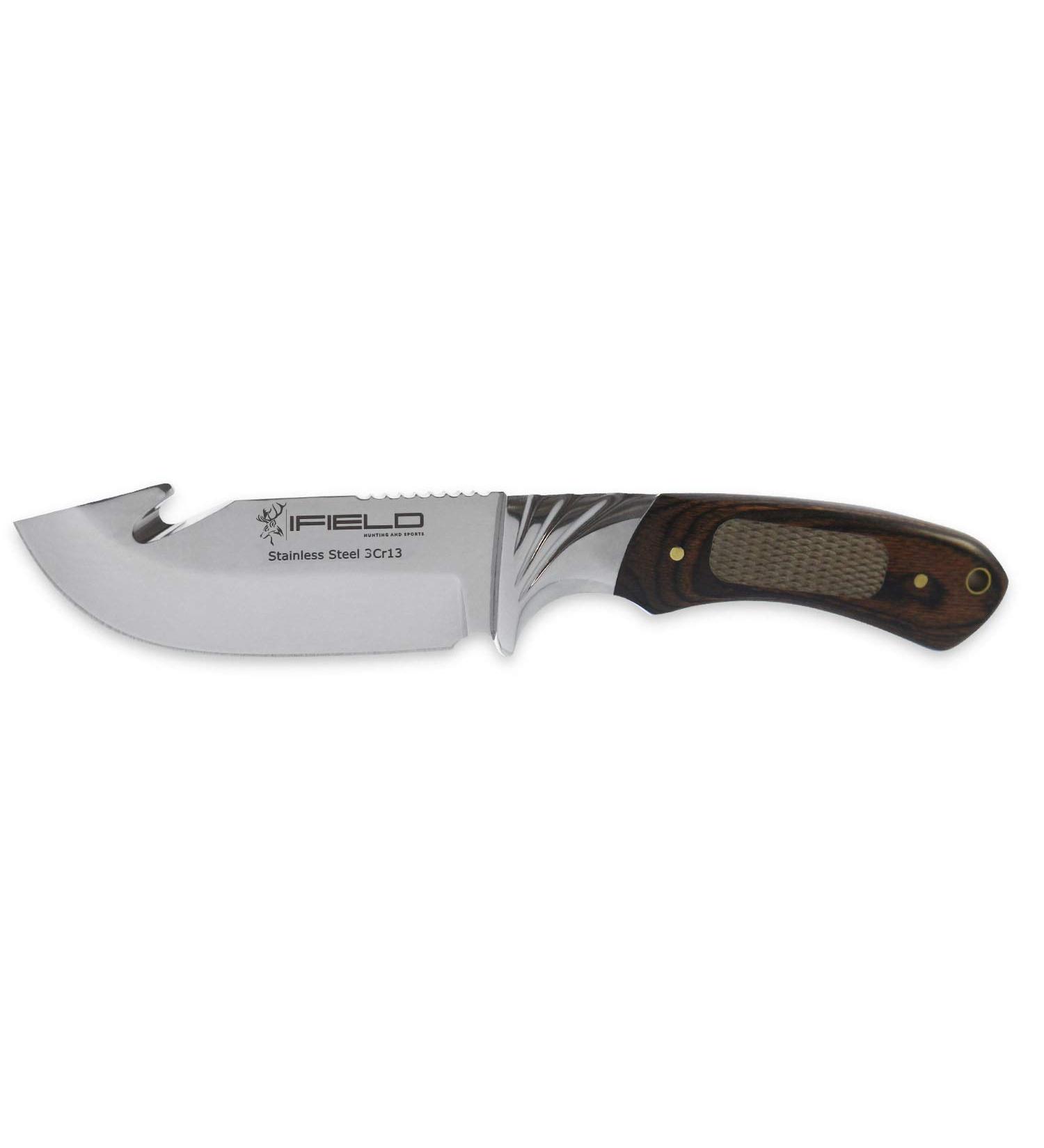 Ifield Camper Hunting Knife | 10.5 cm Blade | Survival Gear for Fishing Camping & Sports | Estamina Decorada - Buy Online on GoSupps.com