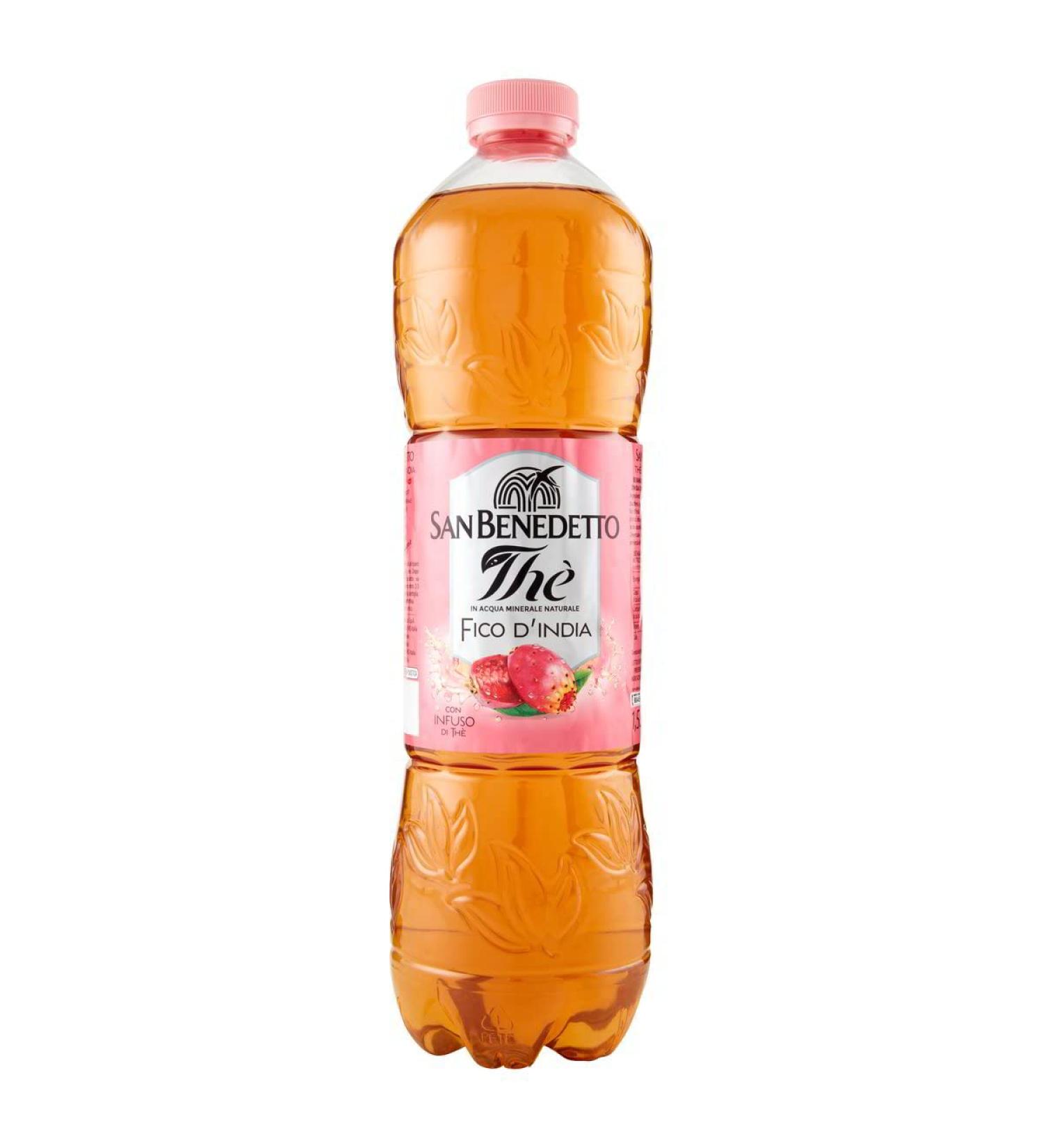 San Benedetto Th al FICO D'INDIA Lot de 12 th s glac s jetables en PET 1 5 l boisson non alcoolis e