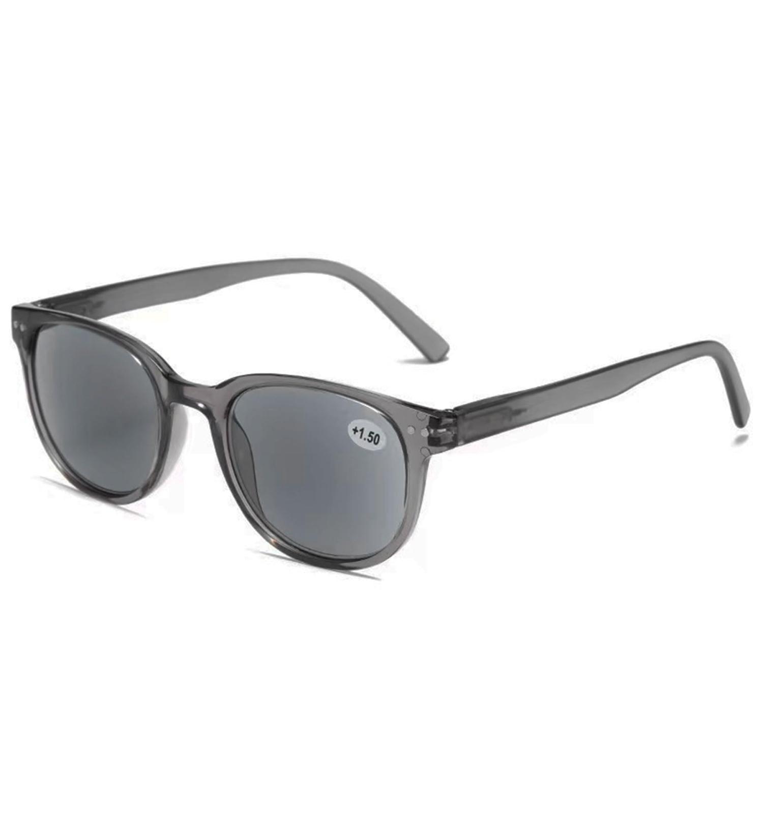 Lanomi Rectangle Reading Glasses with Sun Protection | Prescription Sunglasses for Men & Women | Lightweight 2.0x Outdoor Visual Aid Gray Color - Buy Online on GoSupps.com