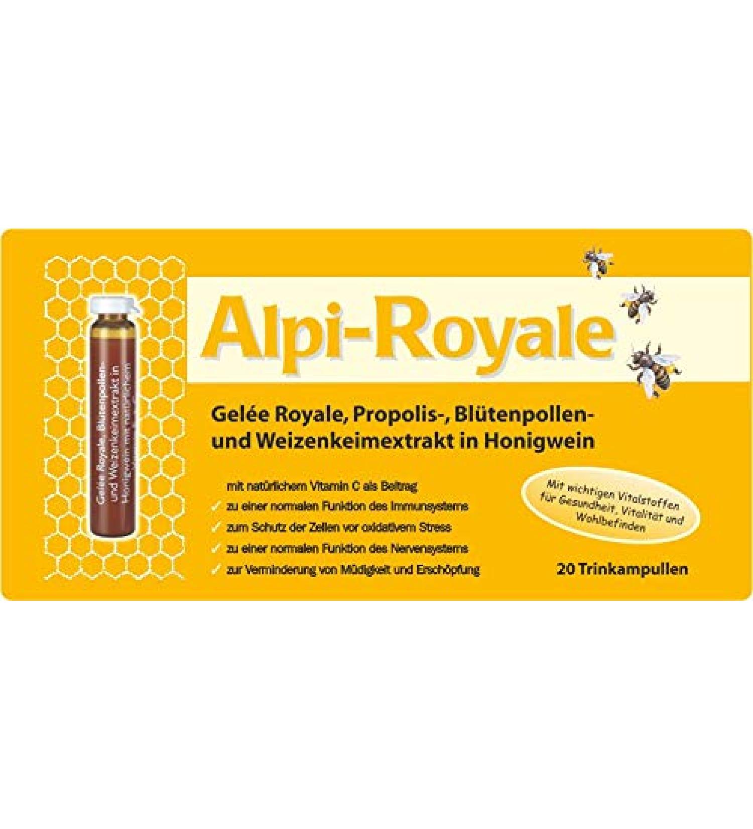 Alpi Royale Propolis Flower Pollen 20 drinking ampoules of 10 ml each