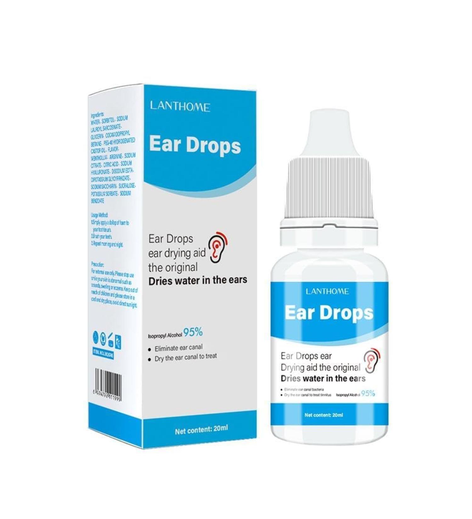 20ml Otitis Media Cure Ear Drop Ear Pain Itching Acute Otitis Bacterial Infection Remover Ear Drops Treatment Cleaner Wax - Buy Online on GoSupps.com