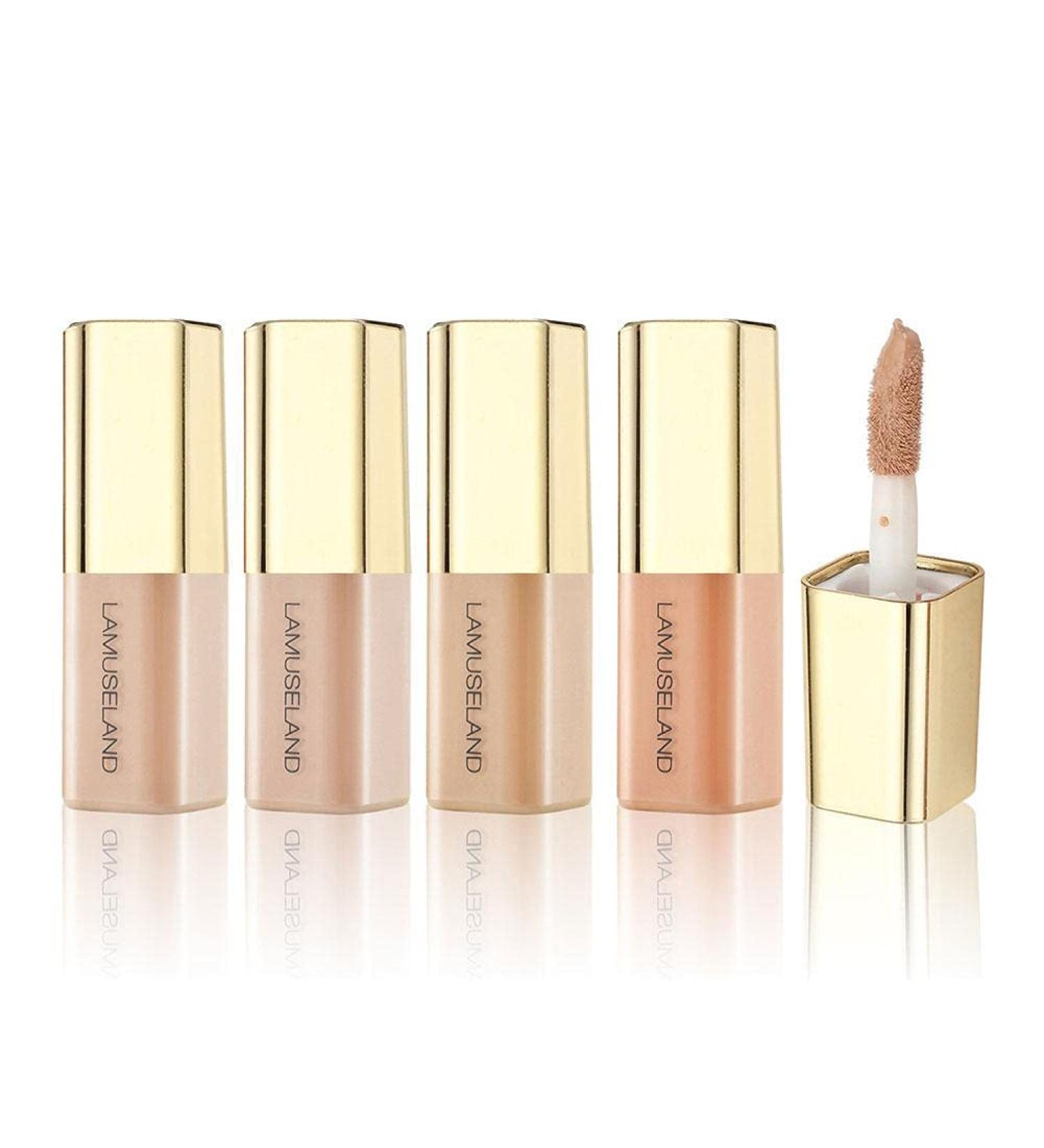 4 Colors Mini Face Concealer Full Coverage Liquid Concealer Waterproof Smooth Matte Creamy Concealer Foundation Base Suit for All Skin Facial Eye Dark Circles Spot Makeup - Buy Online on GoSupps.com