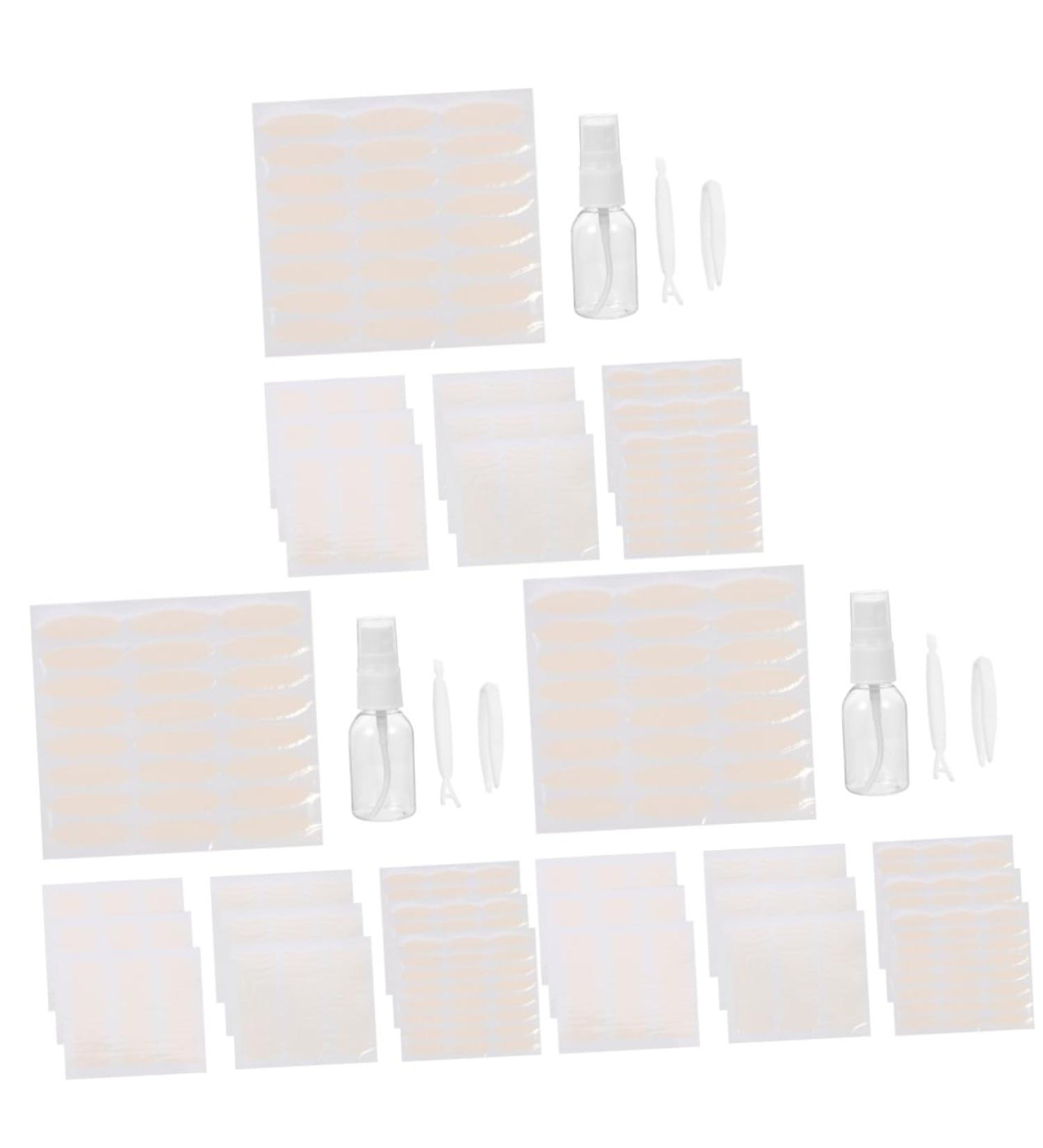 minkissy 9 Sets Double Eyelid Sticker Invisible Eyelid Tapes Eyelid Stickers Makeup Tape Lace Net Eyelid Strips Eyelid Lift Tapes Eye Makeup Supplies Hooded Eye Stickers Eyes Lifting Belt - Buy Online on GoSupps.com