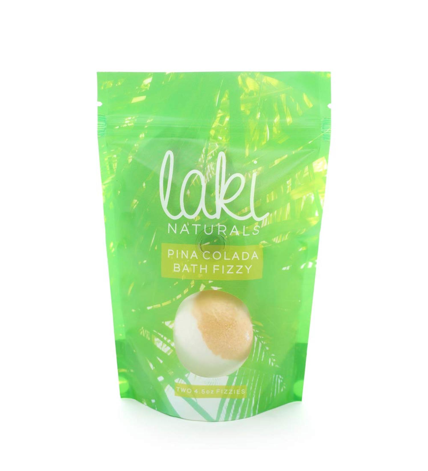 Laki Naturals Pina Colada Bath Fizzies - Natural Aromatherapy Bath Bombs - Buy Online on GoSupps.com