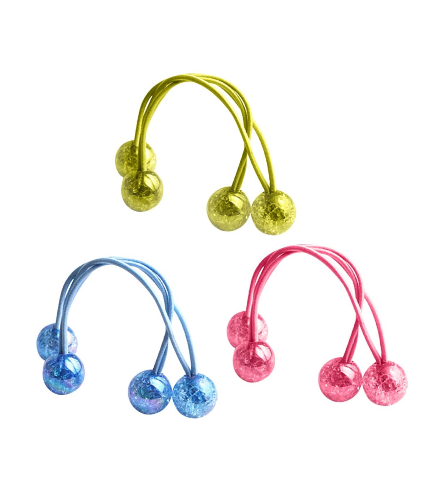 minkissy 3 Pairs Ponytail Holder Stretch Headbands for Women Colourful Rubber Bands Nostalgia Braid Holder Bracelet Holder Tail Bands Bracelet for Women Braided Rubber Miss Ponytail Hair - Buy Online on GoSupps.com