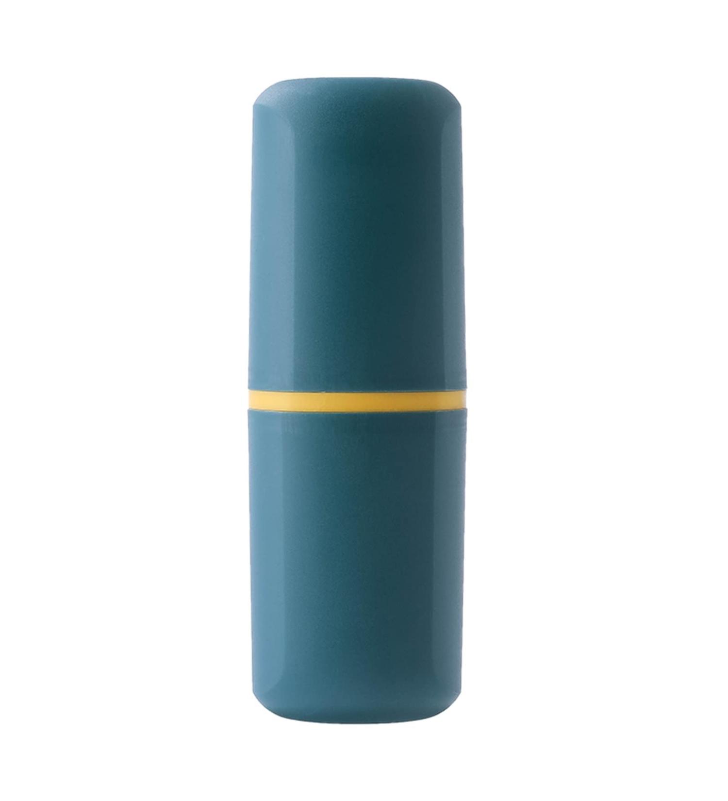 Digjobk Green Toothbrush Mug & Travel Case | Portable Toothbrush Holder & Cup for Trips | Bathroom Storage Solutions - Buy Online on GoSupps.com