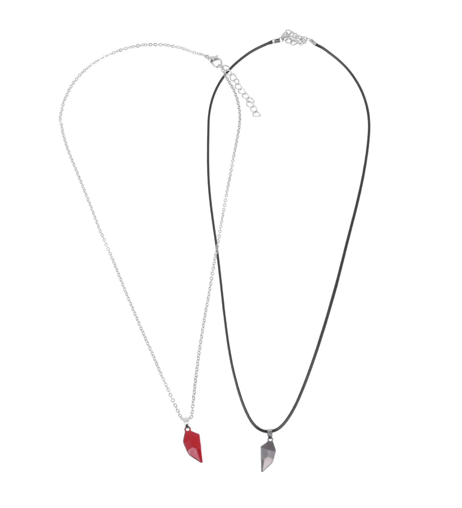 ABOOFAN 1 Pair Heart Couple Necklace Couple Necklaces Lovers Neck Chain Women Accessory The Lover Miss - Buy Online on GoSupps.com