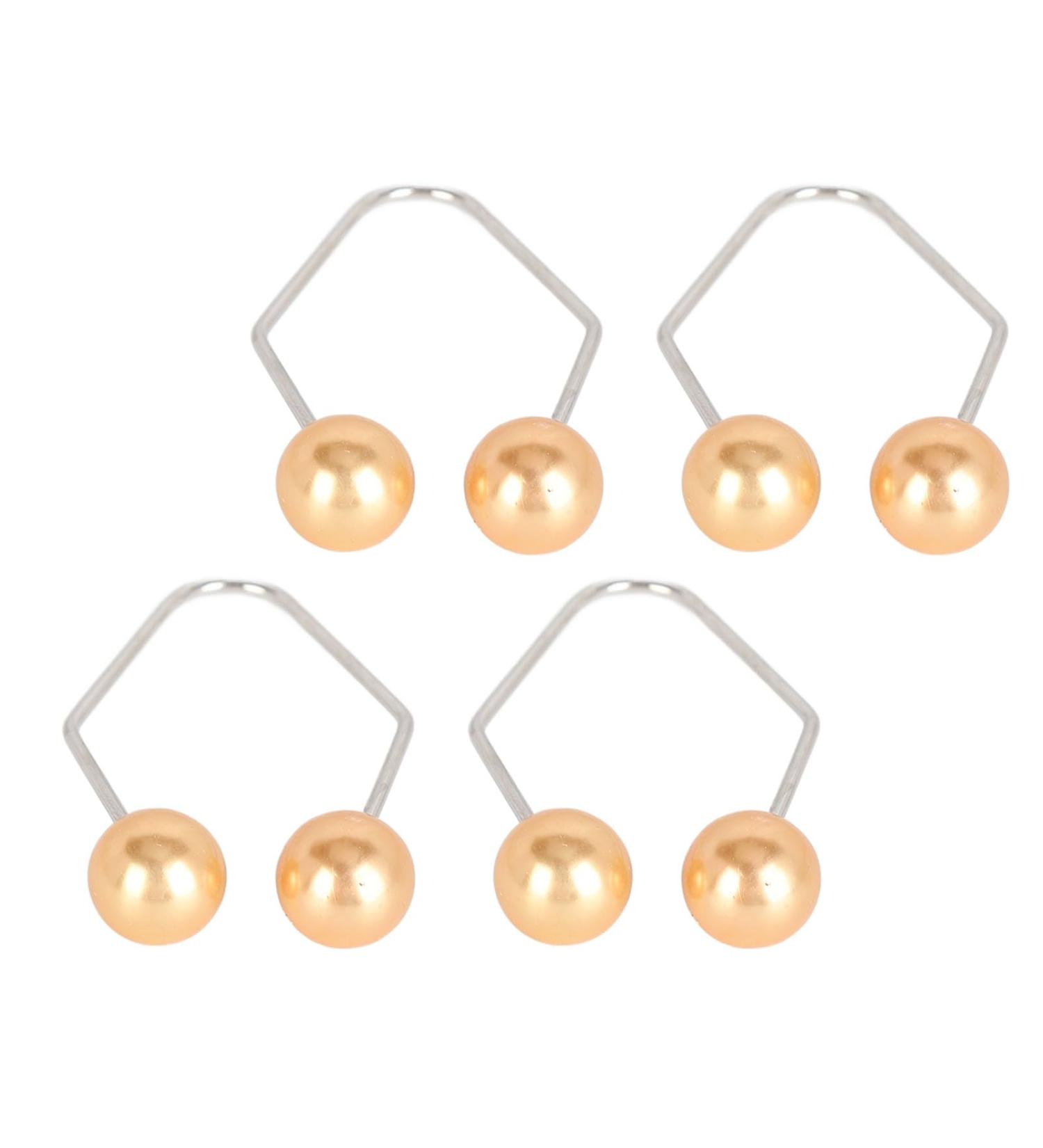 Dimple Maker Balls 2 Pairs Muscle Training Stainless Steel Easy to Carry Improve Smile Dimple Maker for Cheeks (Yellow) - Buy Online on GoSupps.com