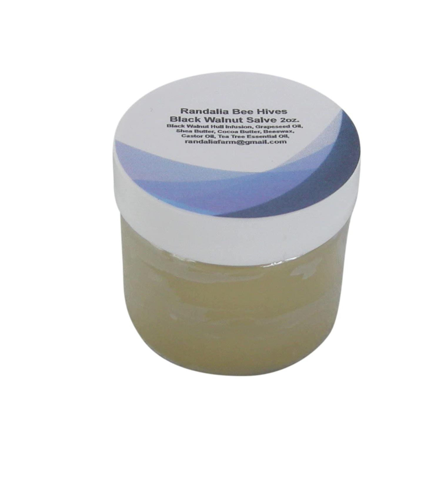 Infused Black Walnut Hull Beeswax Body Salve Cream by Randalia Bee Hives