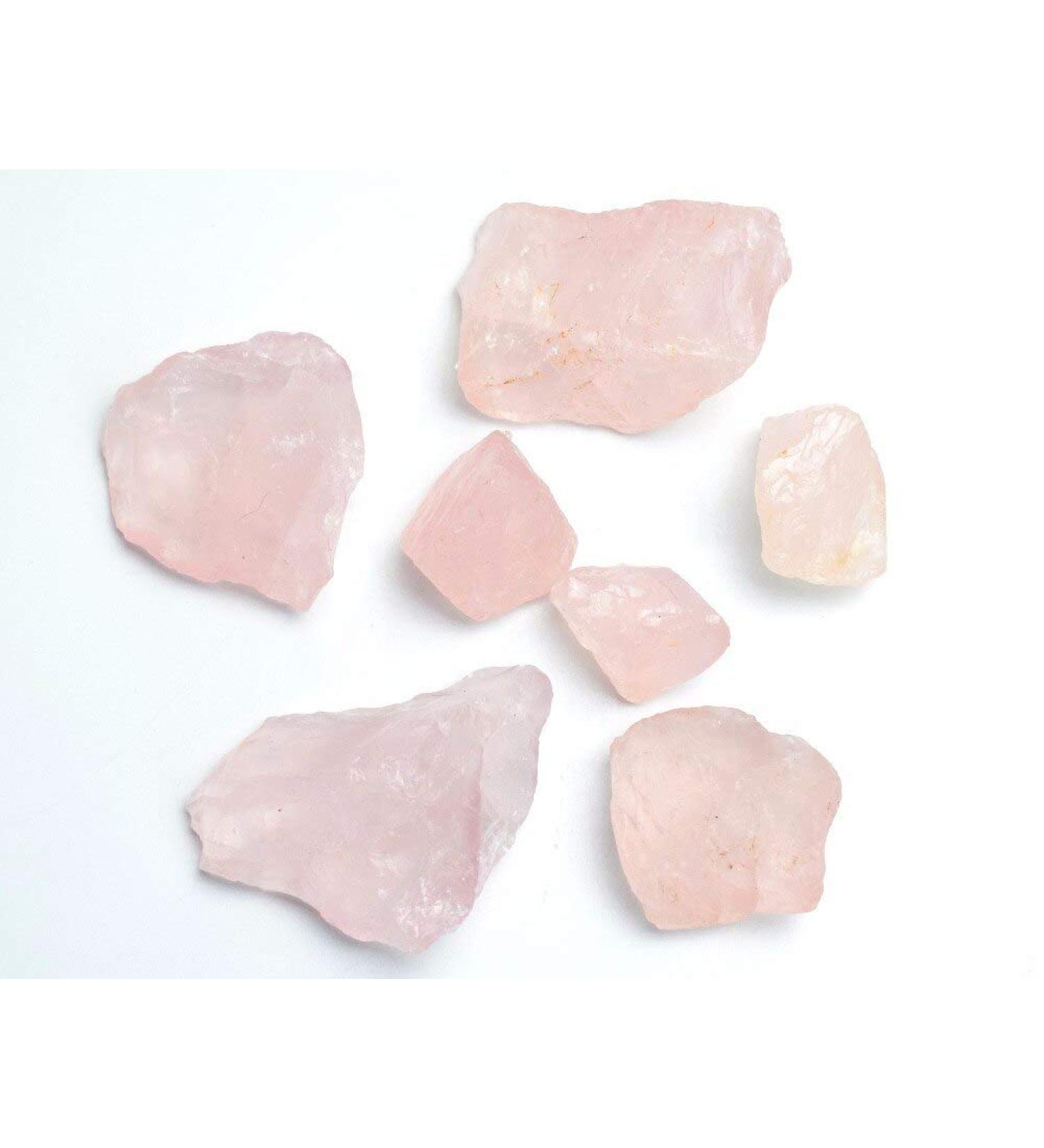 Natural Crystal Rough 200g Natural Rose Quartz Rough Stones Rock Crystal Reiki Metaphysical Raw Stone with a Free Pouch - Buy Online on GoSupps.com
