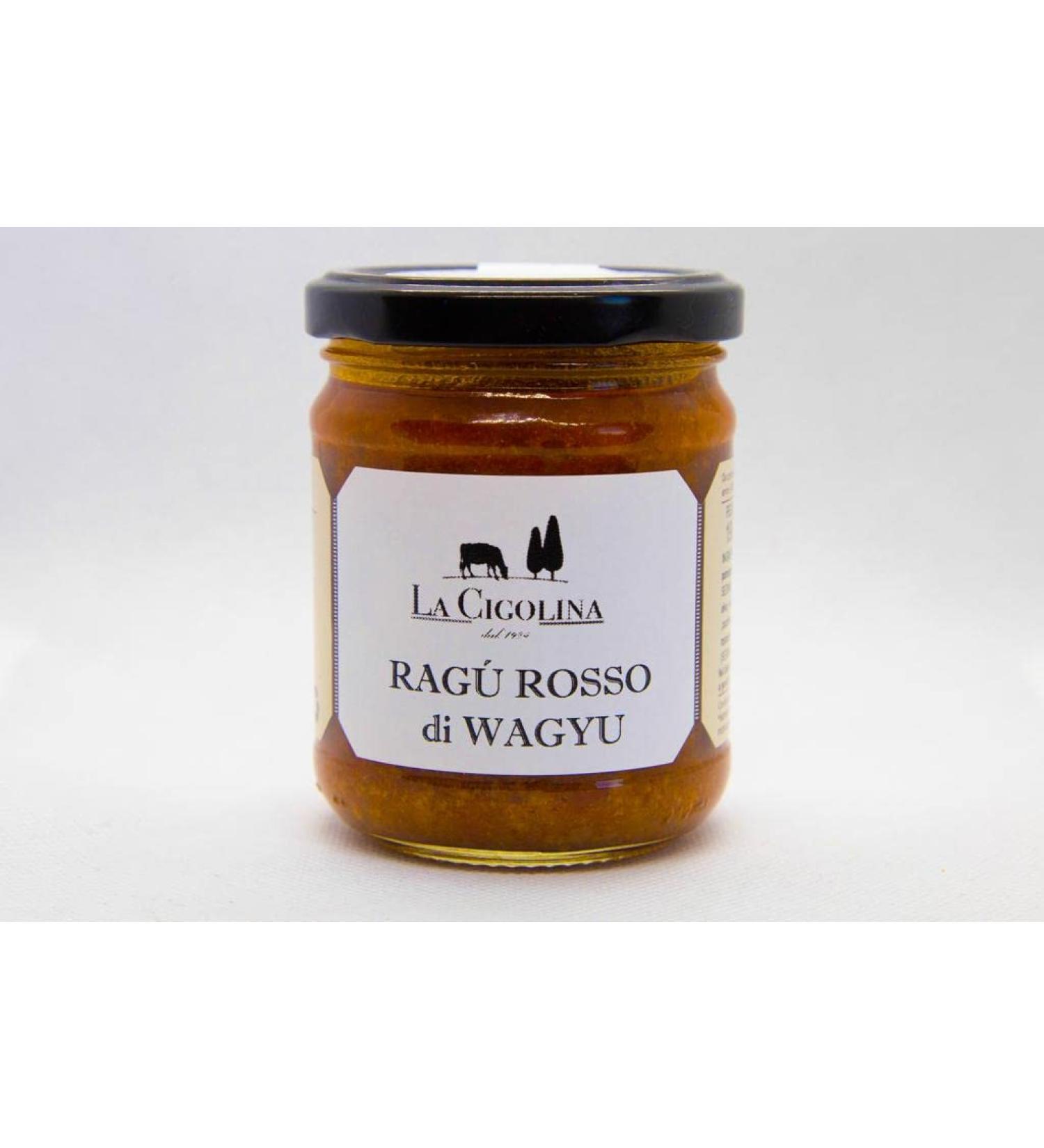 RED WAGYU RAGU High Quality Rag Sauce 190 gr - 100% Italian - Buy Online on GoSupps.com