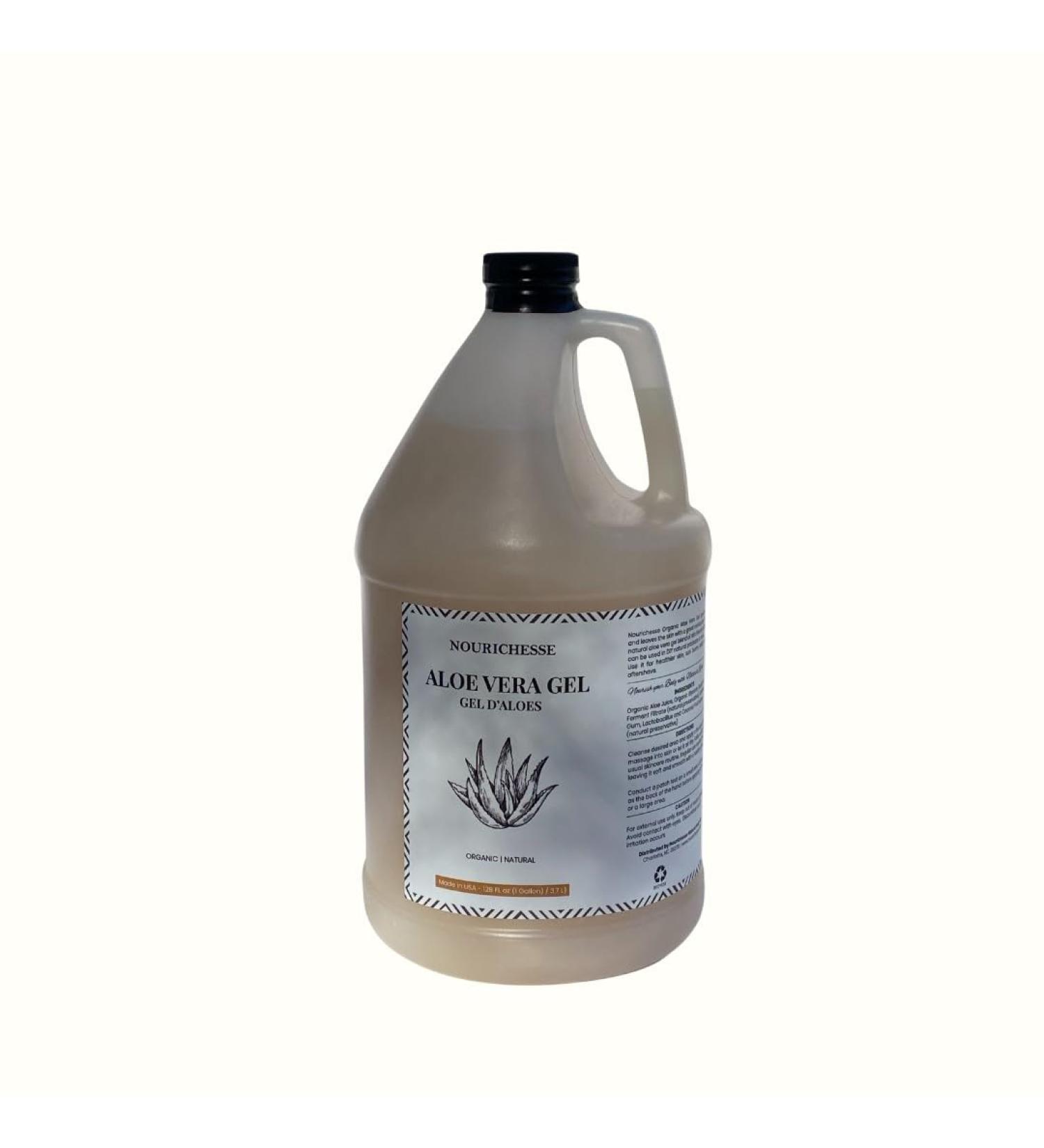 Pure Aloe Vera Gel - Organic 100% Aloe for Hair Skin & Face | Sunburn Relief | 1 Gallon (128 fl. oz - Buy Online on GoSupps.com
