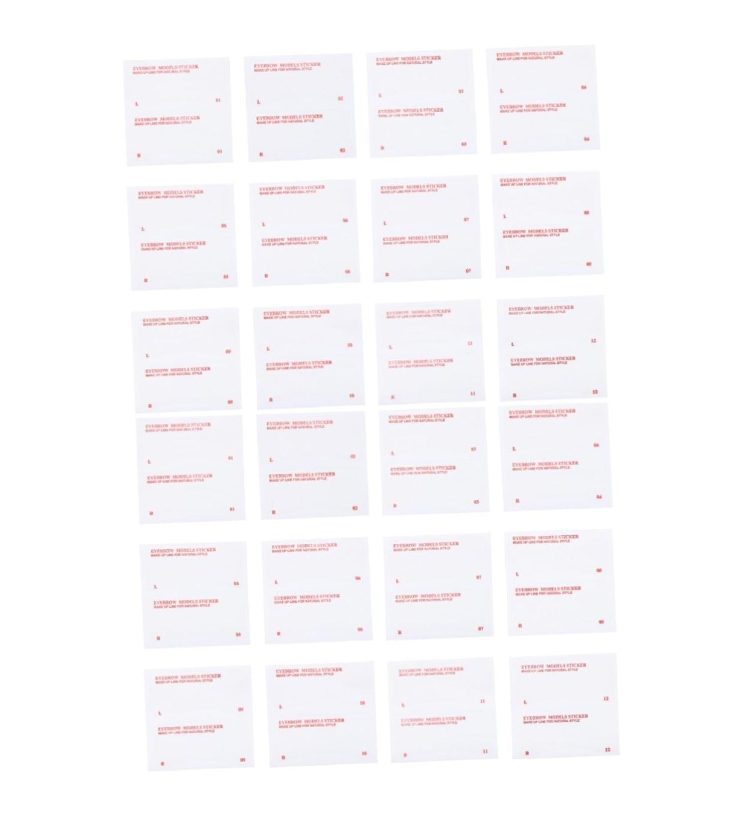 FOMIYES Brow Pencil Eyebrow Pencil 144 pcs Kit Makeup Practical Card Stencil Sticker Shaper Girls Drawing Tools Guide for Stencils Drawing Eyebrow Template 8.5x8.5cmx2pcs As Shownx2pcs - Buy Online on GoSupps.com