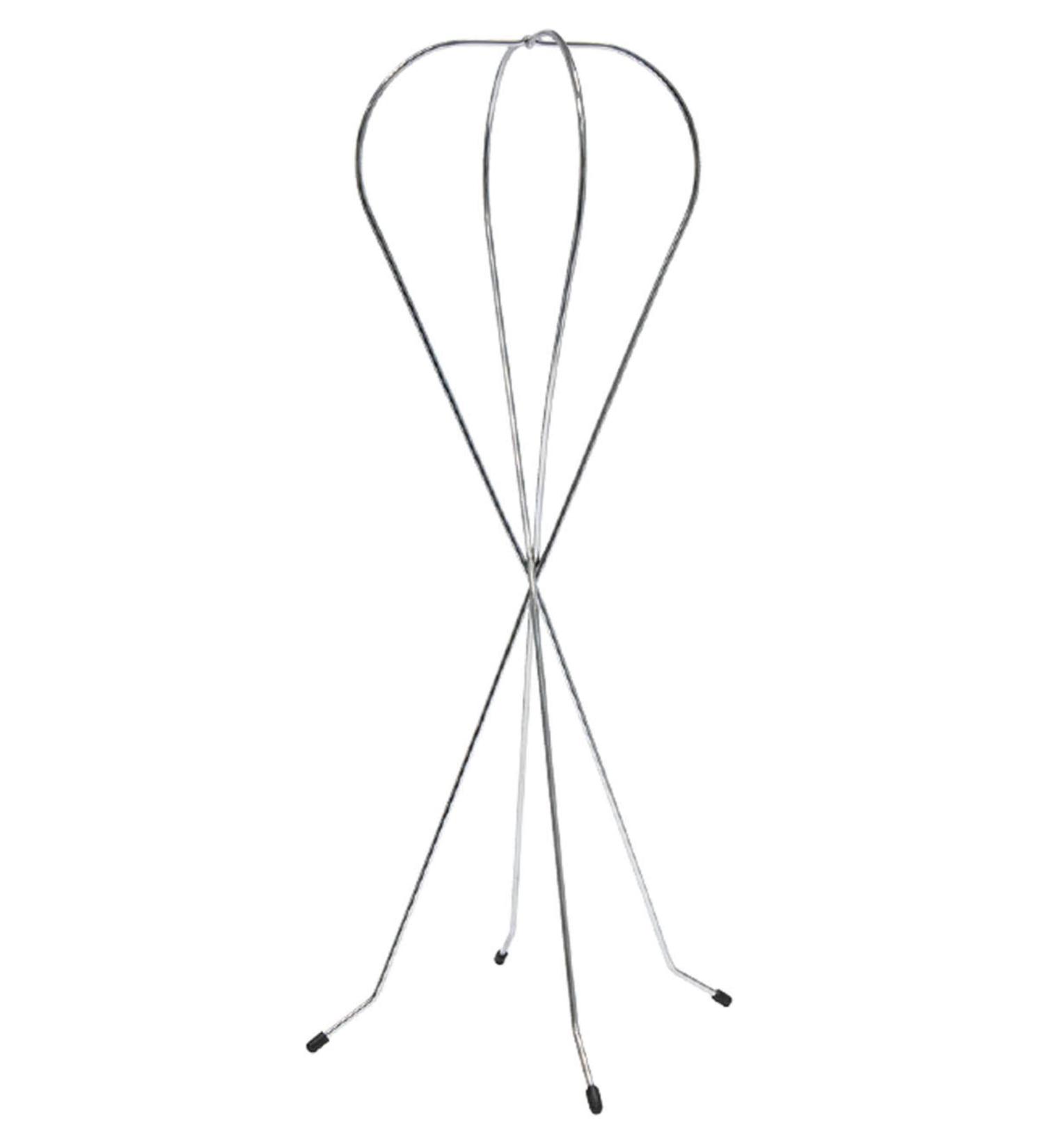 Lofty wig stand for long hair models made of metal